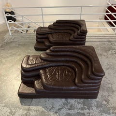 Pair of Terrazza Sofas by Ubald Klug for De Sede, Switzerland, 1973