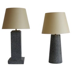 Vintage Pair of Terrazzo Table Lamps