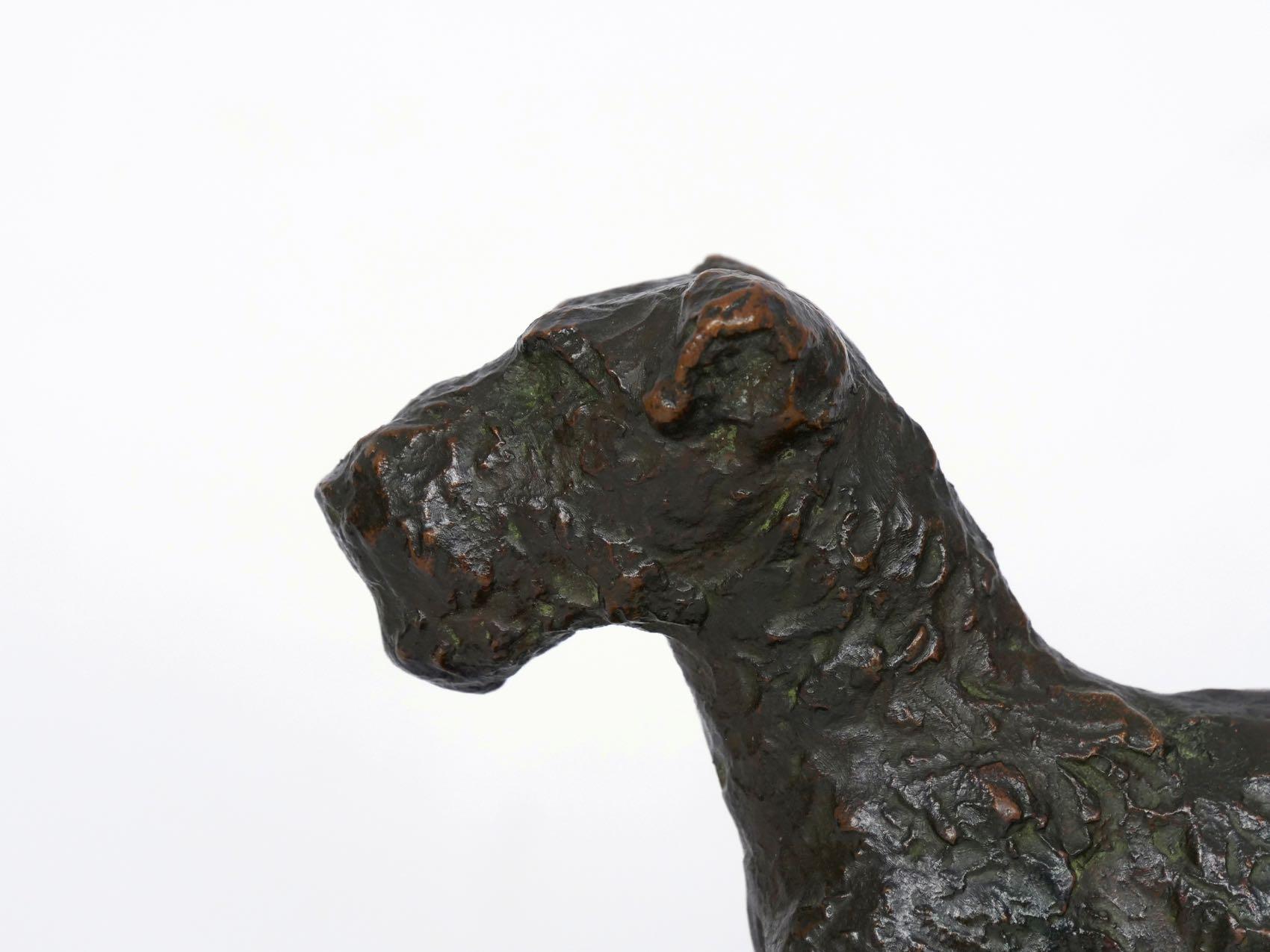 “Pair of Terriers” Bronze Sculpture Bookends by Edith B. Parsons and Gorham Co. 9