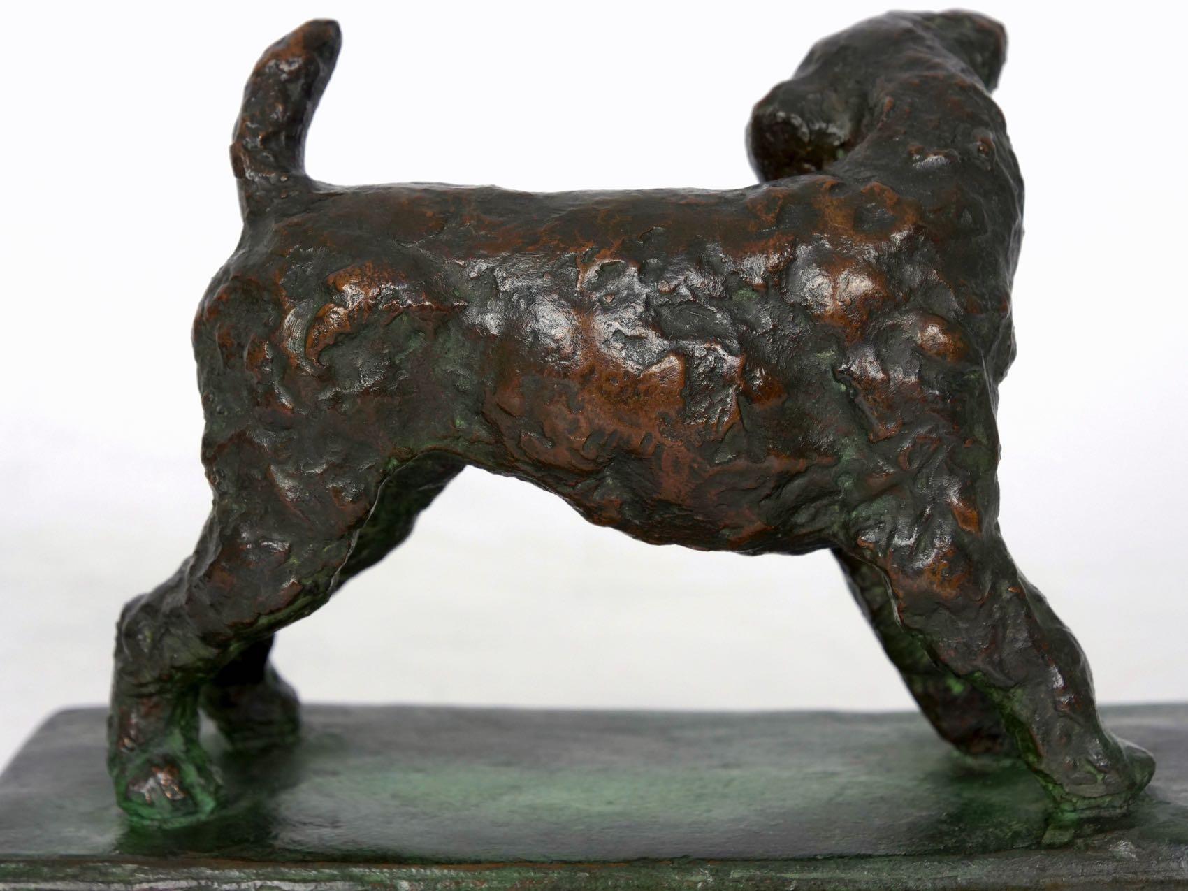 “Pair of Terriers” Bronze Sculpture Bookends by Edith B. Parsons and Gorham Co. 11