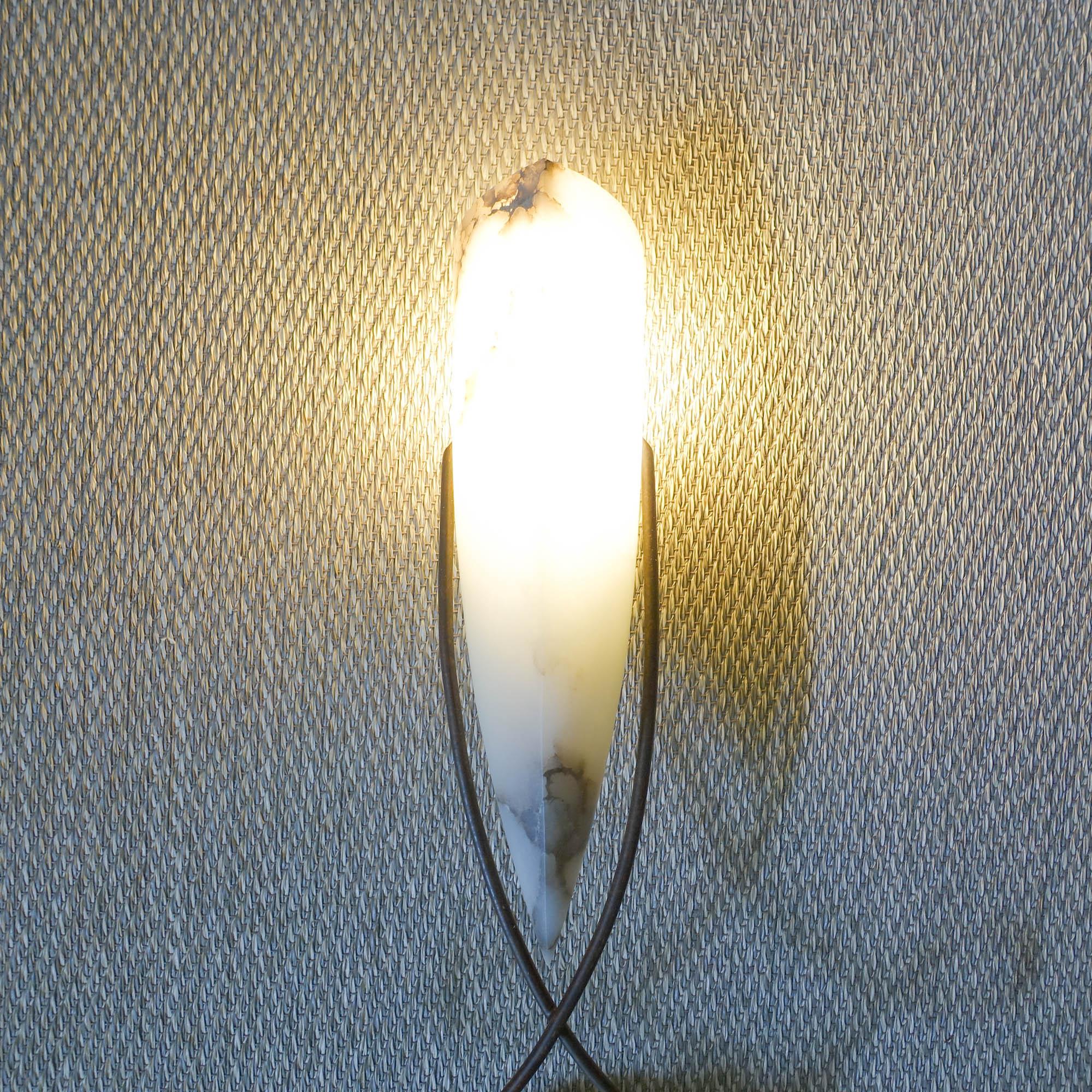 Italian Pair of Terzani Louvre Wall Sconces, 1980's For Sale