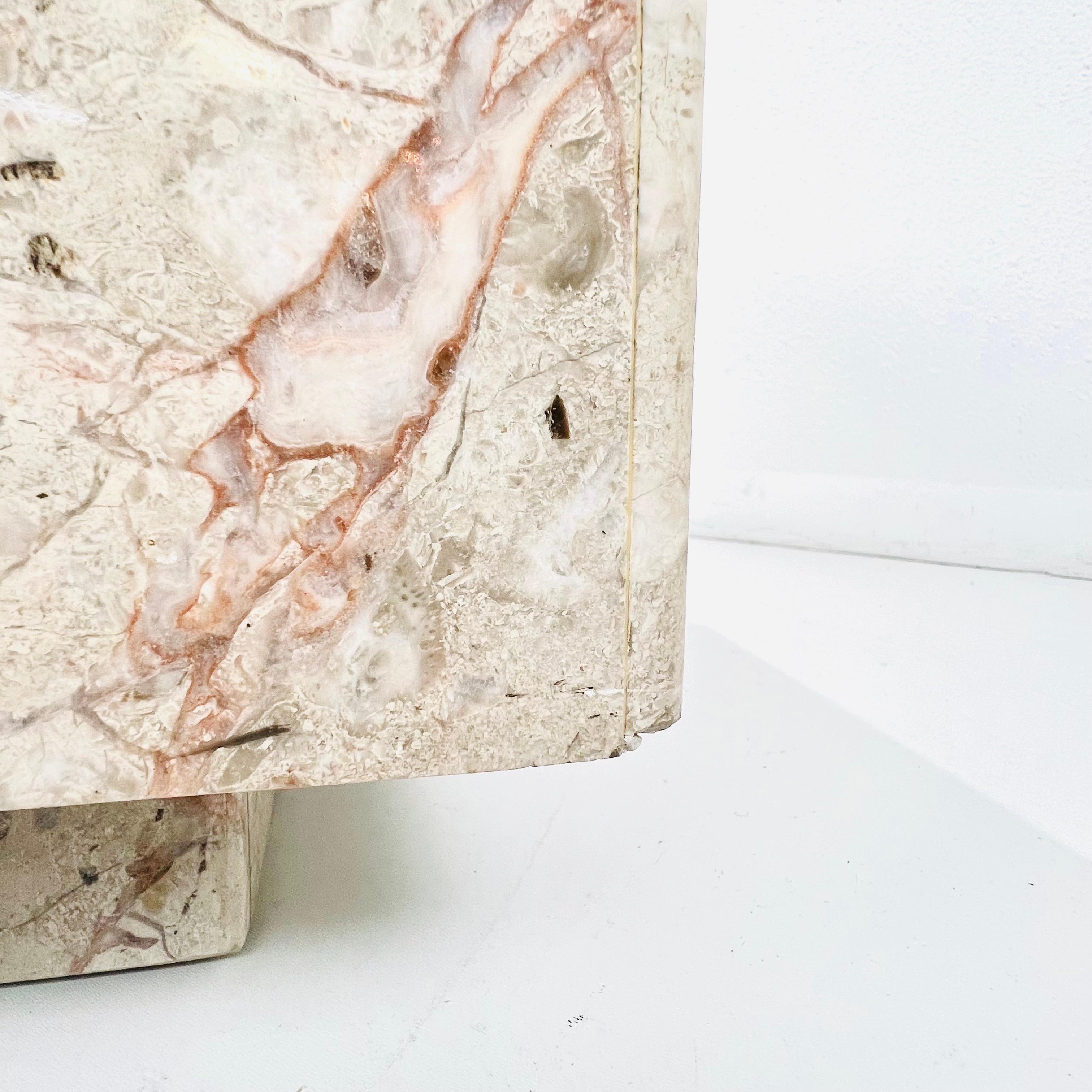 Pair of Tessellated Quartzite Cube End Tables For Sale 9
