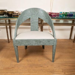 Pair of tessellated stone armchairs