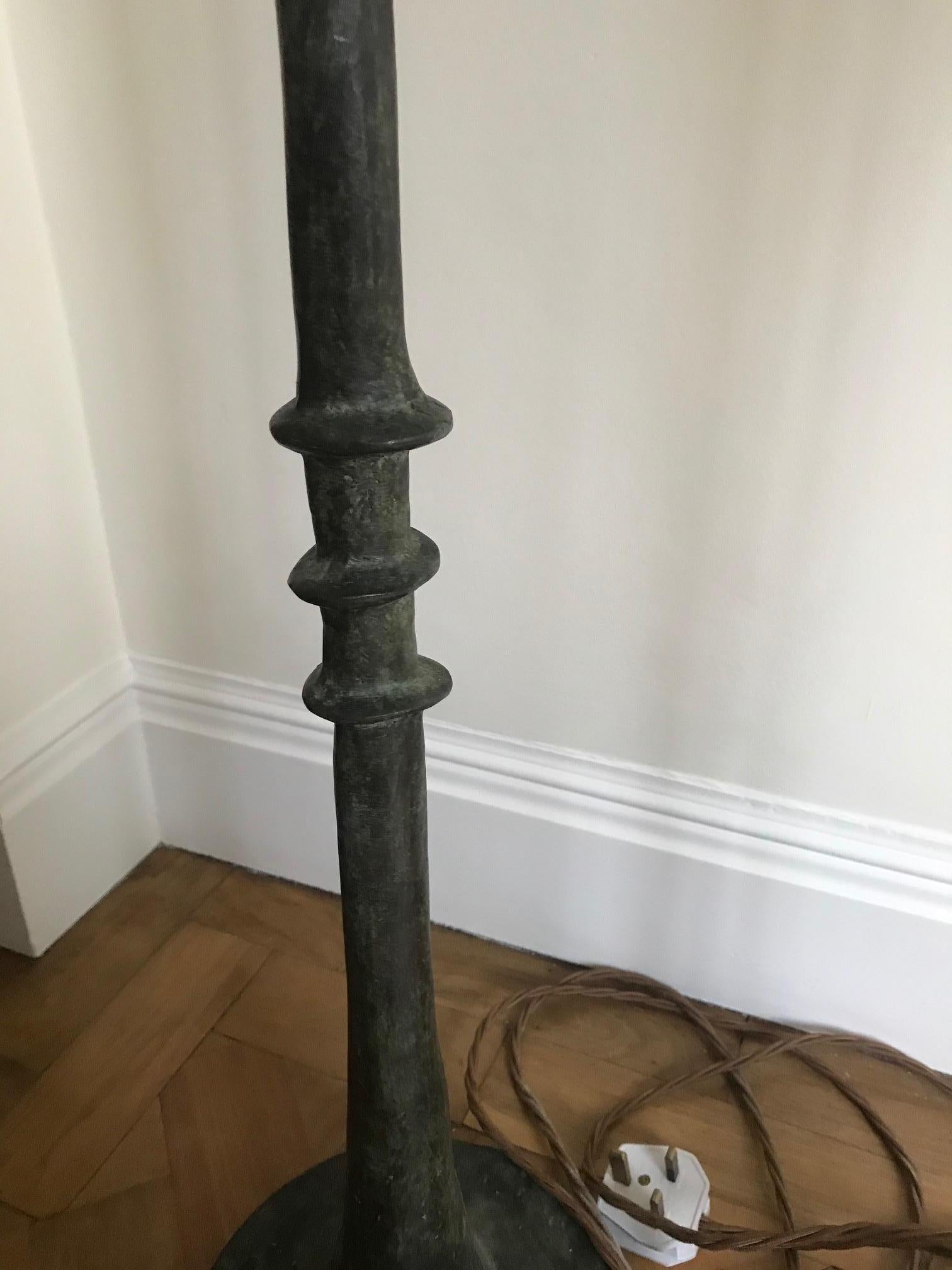 Pair of Tete de Femme Floor Lamps after Alberto Giacometti For Sale 4