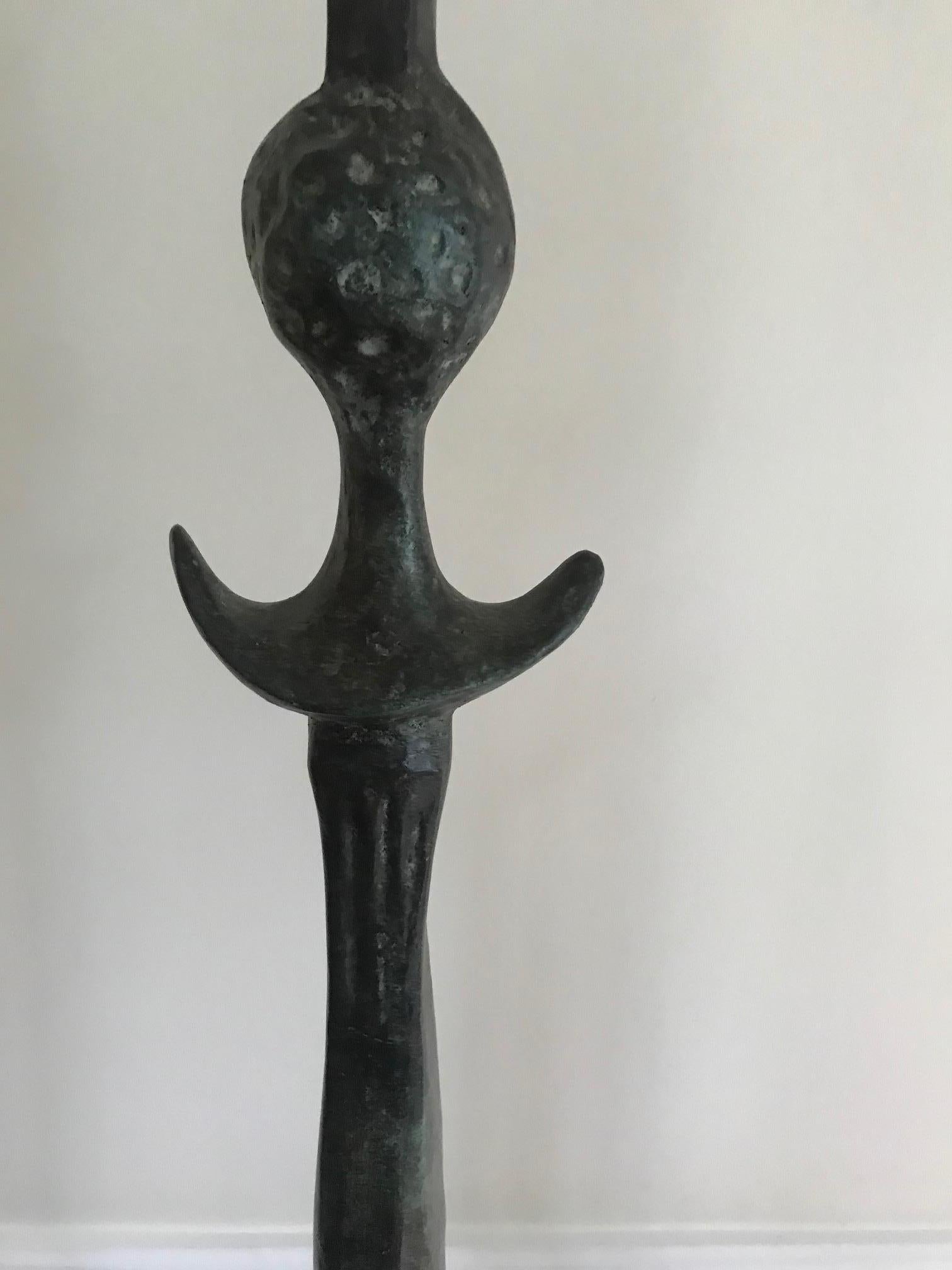 Pair of Tete de Femme Floor Lamps after Alberto Giacometti For Sale 9