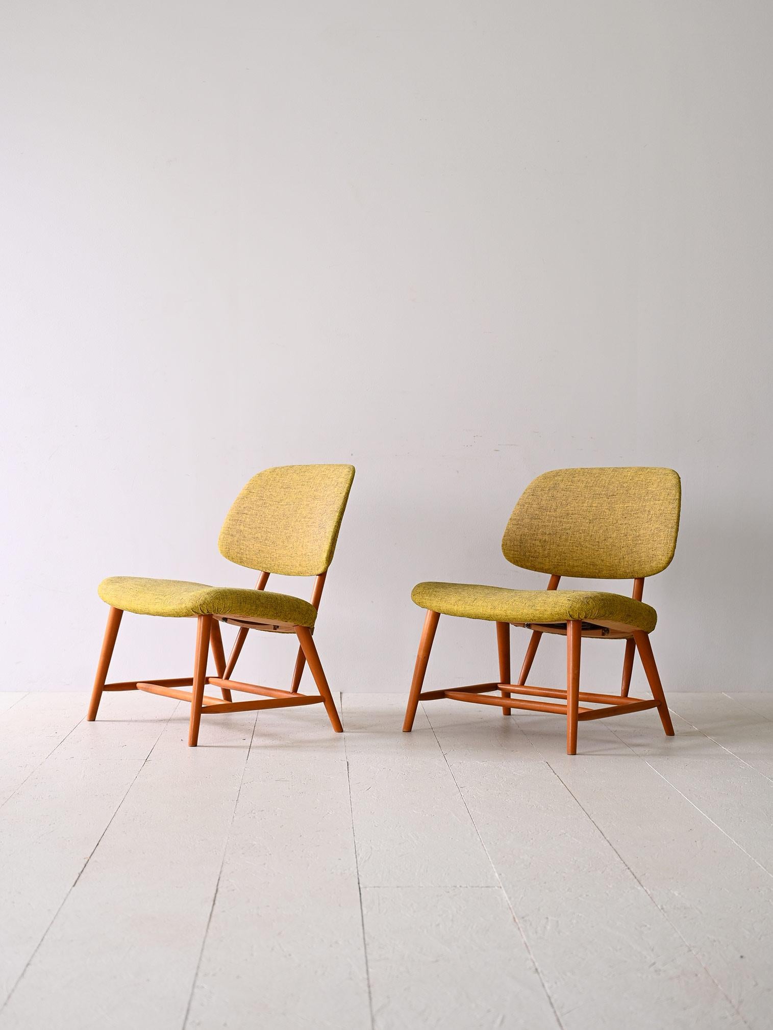 Pair of 'TeVe' armchairs by Alf Svensson In Good Condition In Brescia, IT