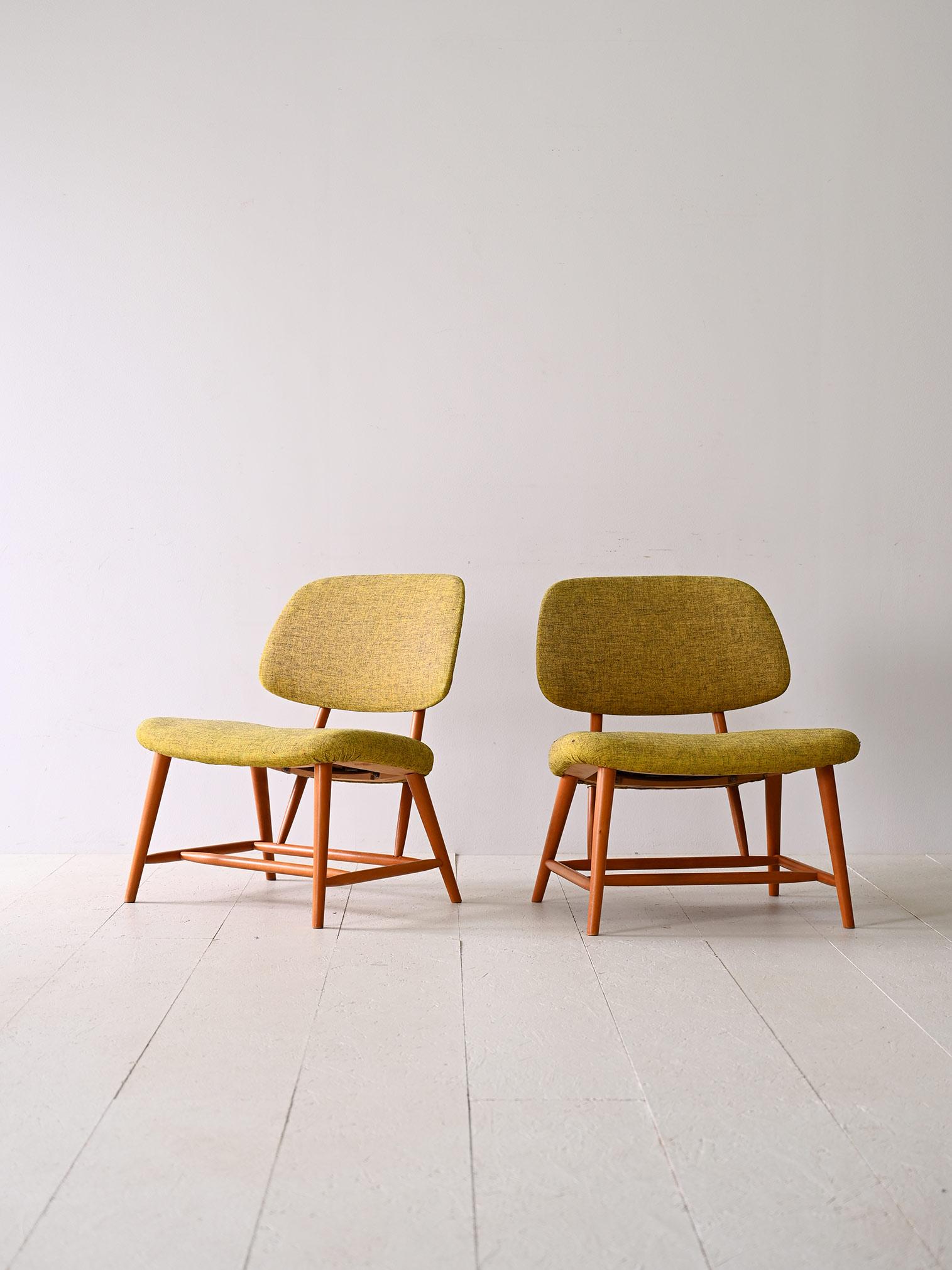 Mid-20th Century Pair of 'TeVe' armchairs by Alf Svensson