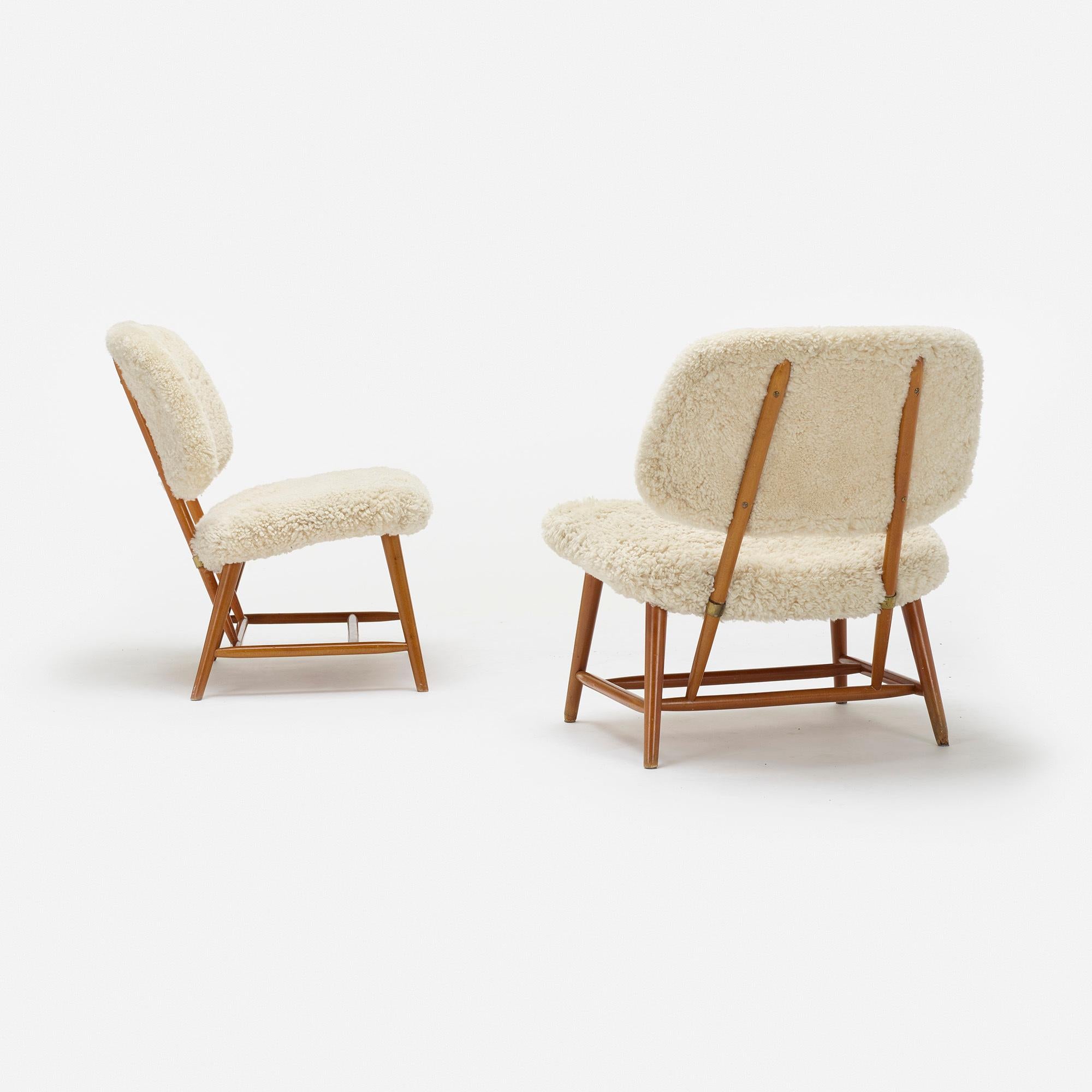 Paar Teve-Stühle von Alf Svensson (Schwedisch) im Angebot