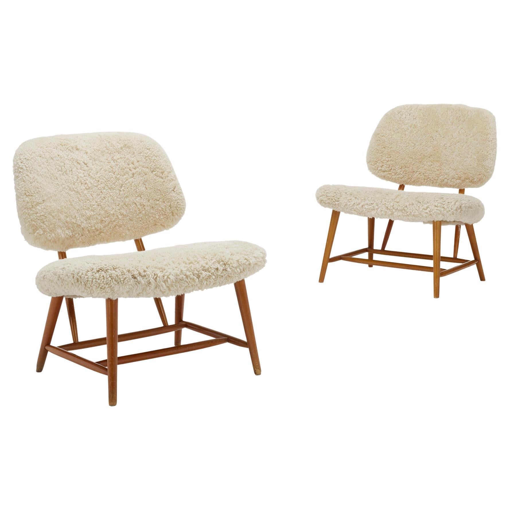 Pair of Teve Chairs by Alf Svensson For Sale