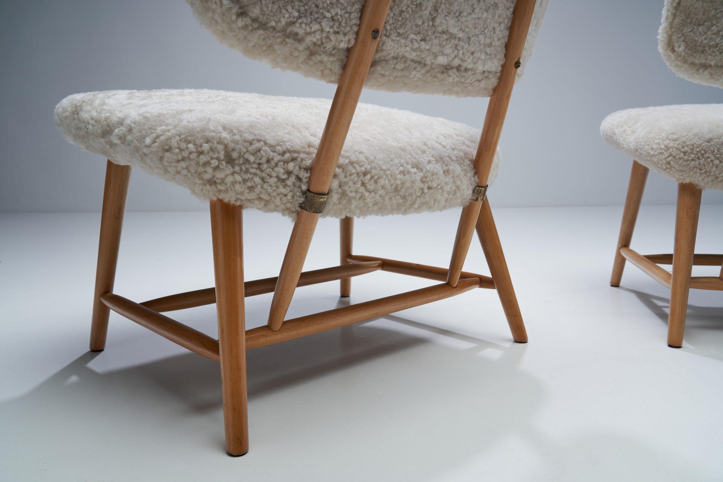 Pair of “TeVe” Chairs by Alf Svensson for Studio Ljungs Industrier AB, SWE 1
