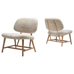 Vintage Pair of “TeVe” Chairs by Alf Svensson for Studio Ljungs Industrier AB, SWE