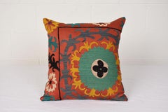 Pair of Antique Nim Suzani Textile Pillows