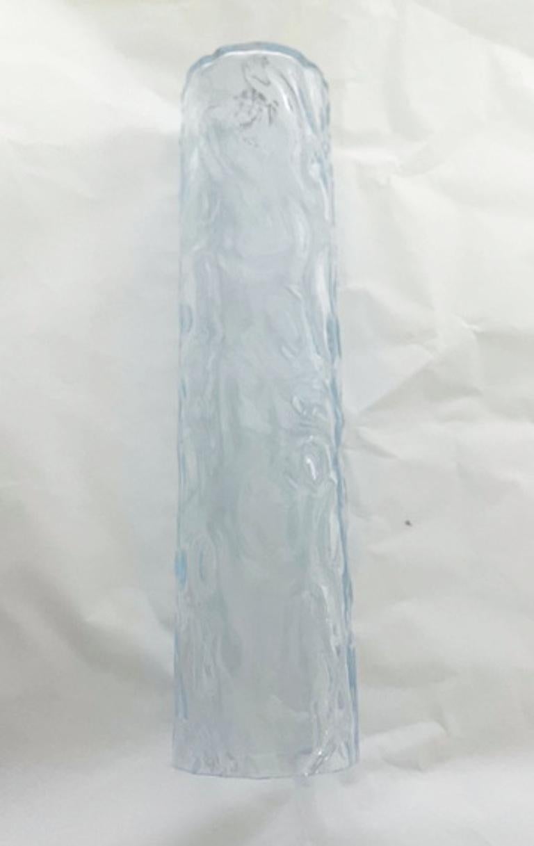 Pair of Textured Blue Tubes Sconces by Fabio Ltd 4