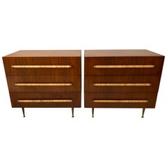 Pair of T.H. Robsjohn-Gibbings for Widdicomb Chest of Drawers