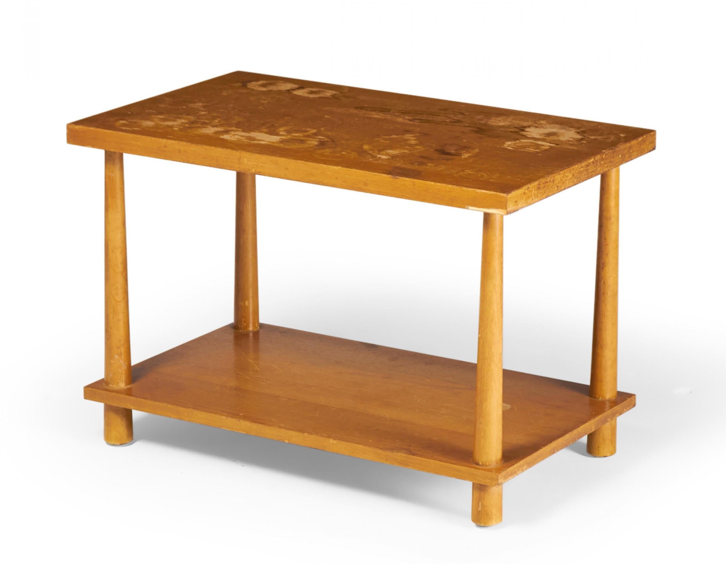 Paire d'AT&T. Robsjohn-Gibbings for Widdicomb Dowel Leg End Tables en vente 2