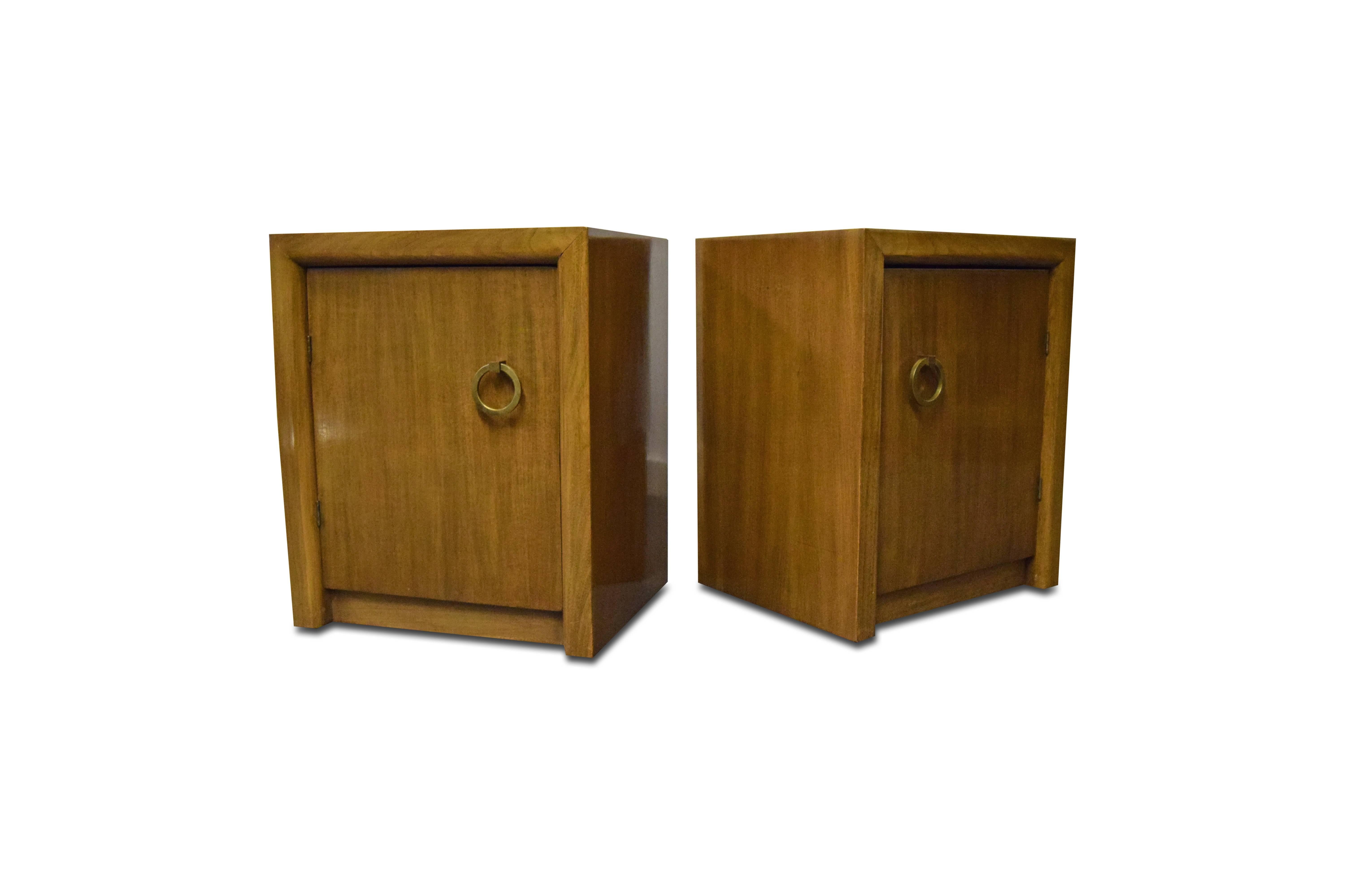 Pair of T.H. Robsjohn-Gibbings for Widdicomb Nightstands In Good Condition In Middlesex, NJ