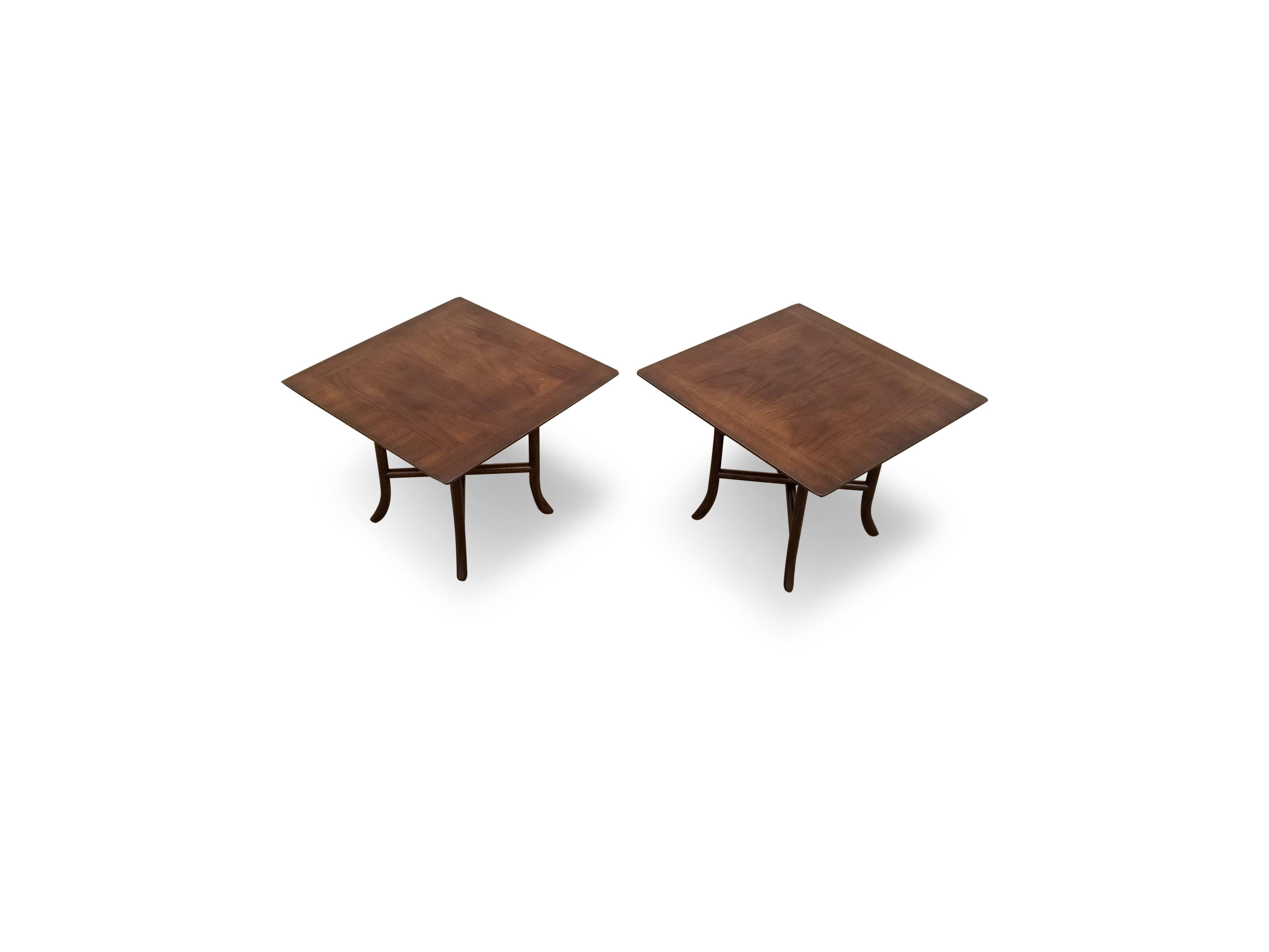 Mid-Century Modern Pair of T.H. Robsjohn-Gibbings for Widdicomb Side Tables