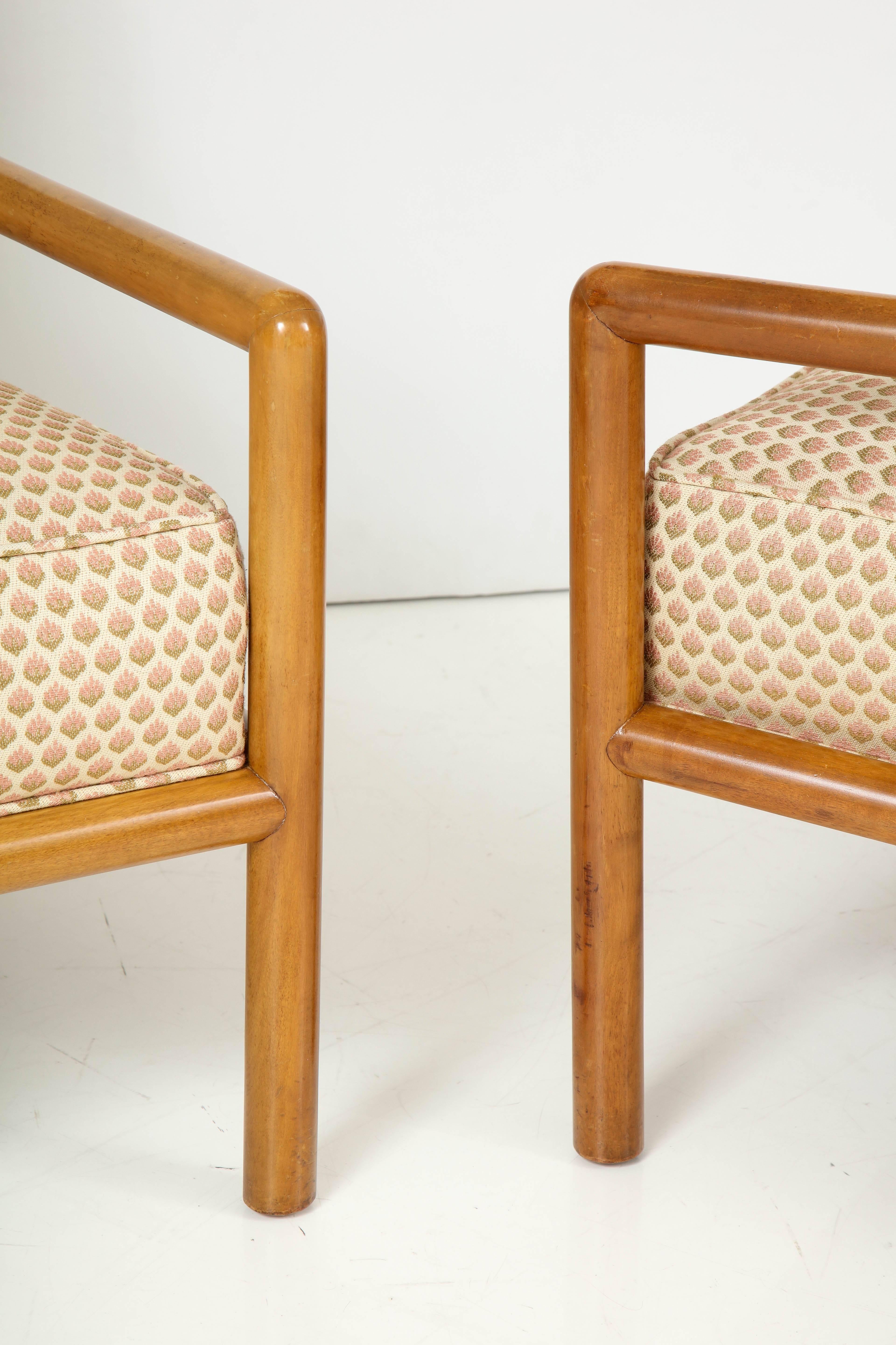 American Pair of T.H. Robsjohn-Gibbings Lounge Chairs, circa 1950s