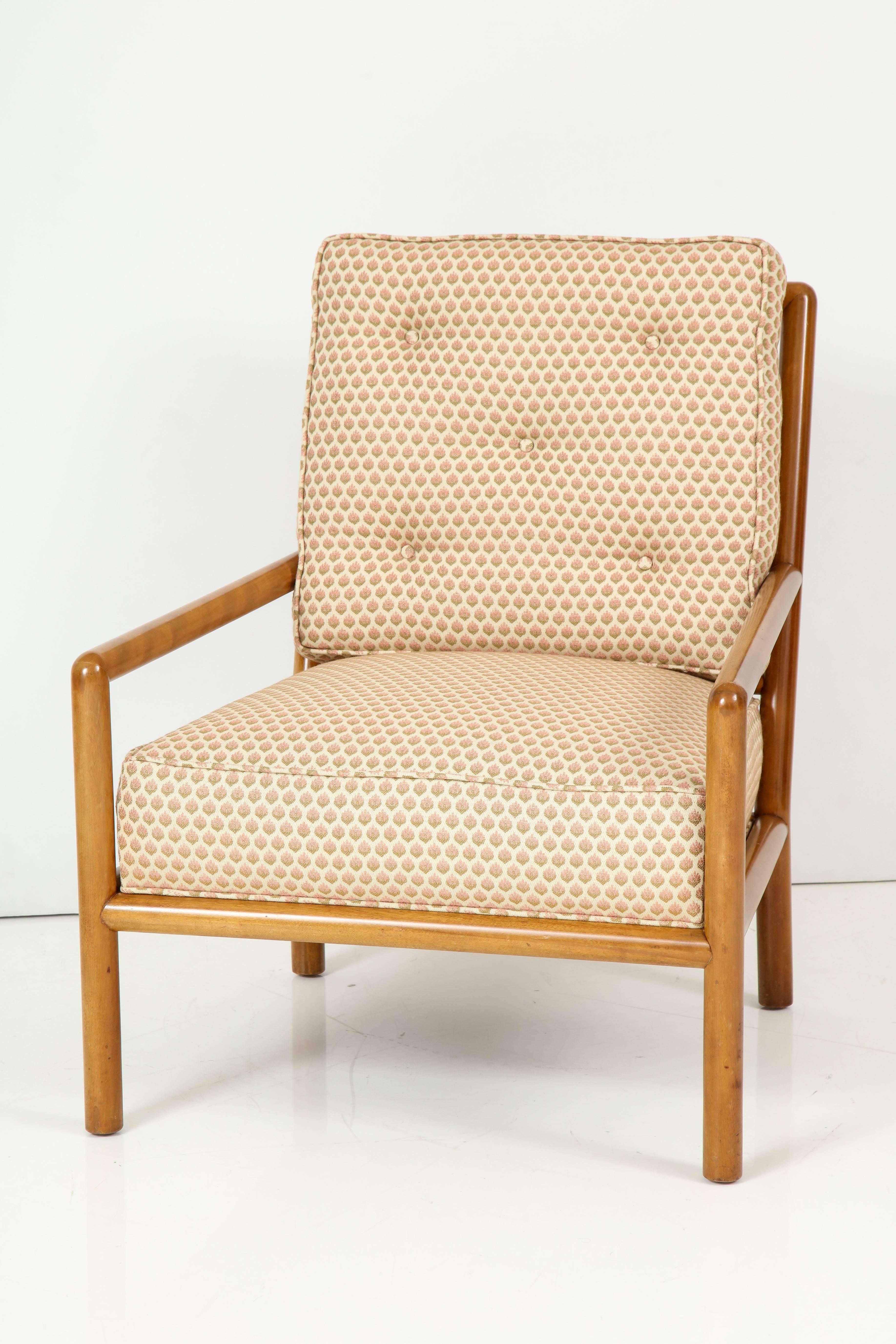 Pair of T.H. Robsjohn-Gibbings Lounge Chairs, circa 1950s 1
