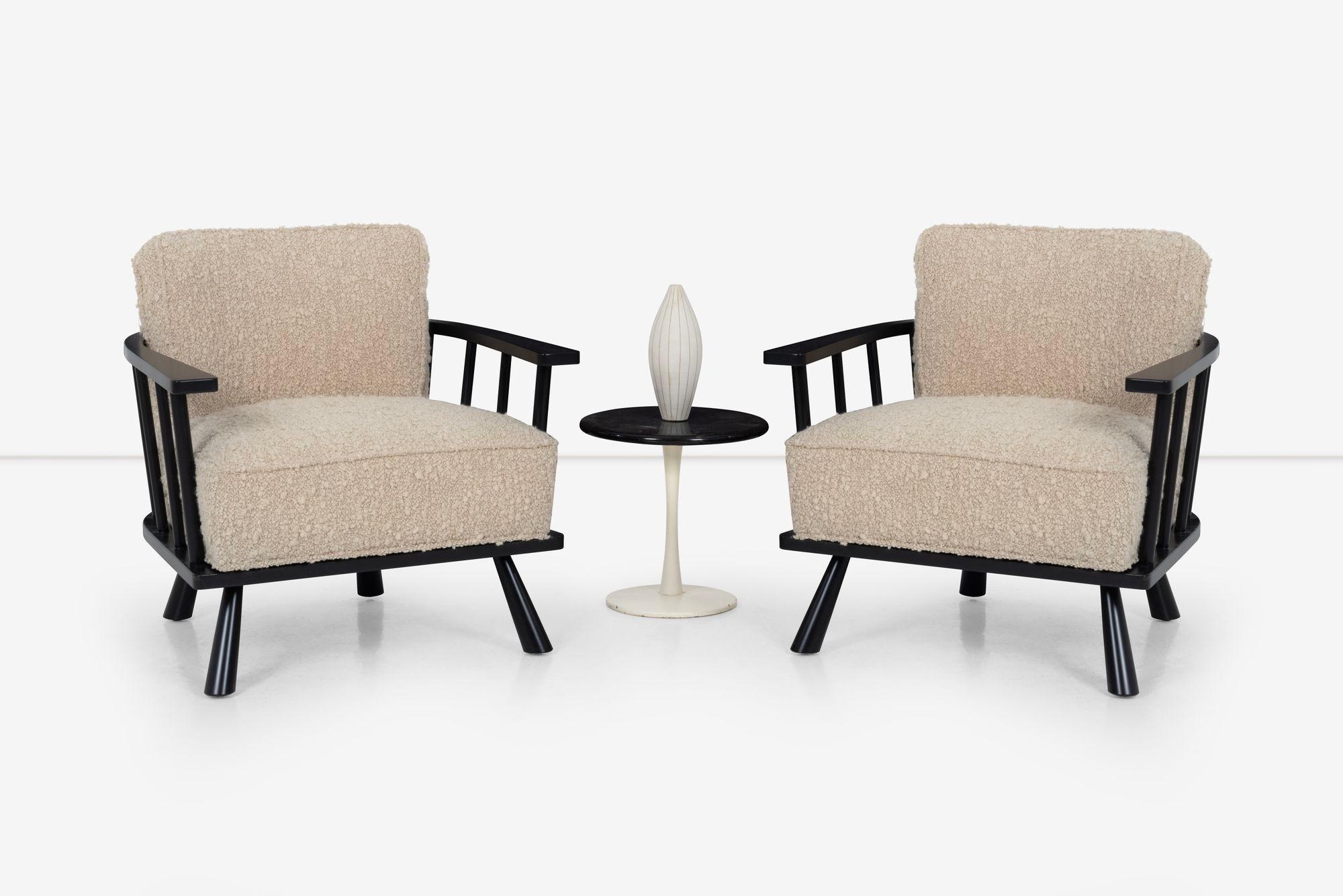 Pair of `T.H. Robsjohn-Gibbings Lounge Chairs for Widdicomb For Sale 5