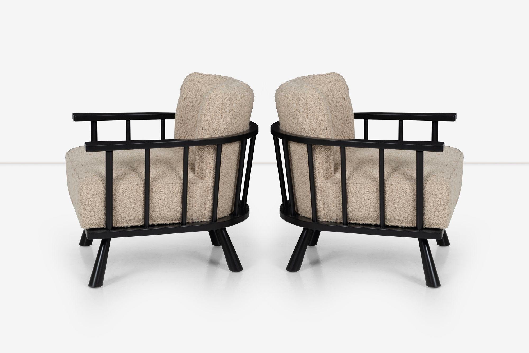 Mid-20th Century Pair of `T.H. Robsjohn-Gibbings Lounge Chairs for Widdicomb For Sale