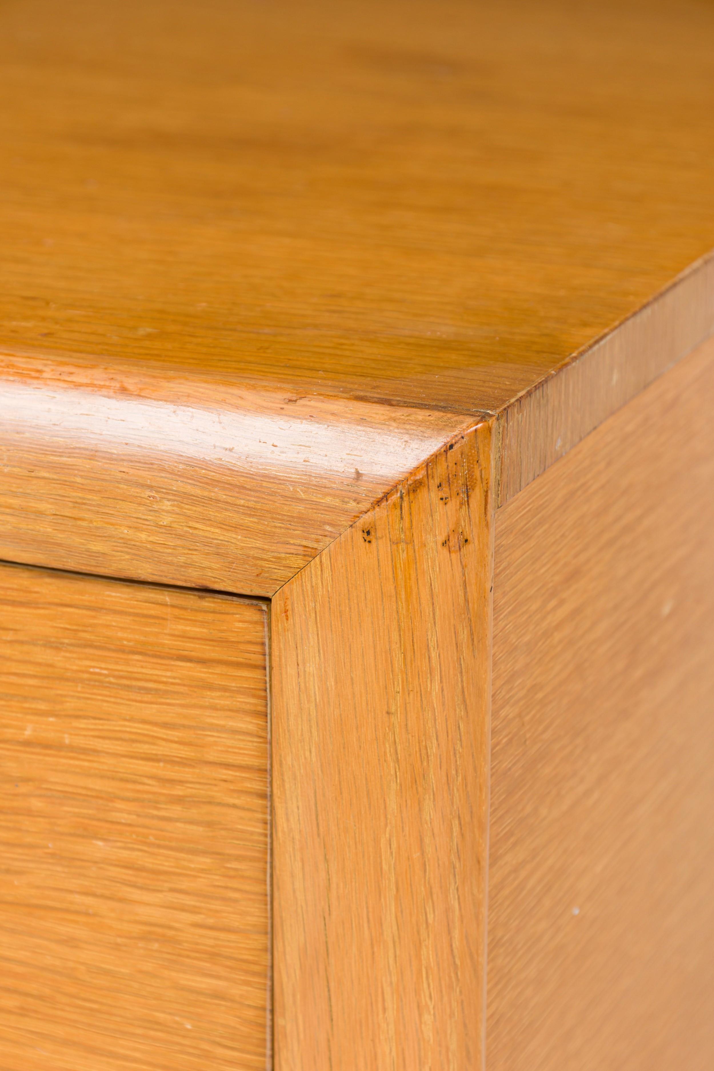 Pair of T.H. Robsjohn-Gibbings Mid-Century American Modern Bleached Walnut For Sale 8