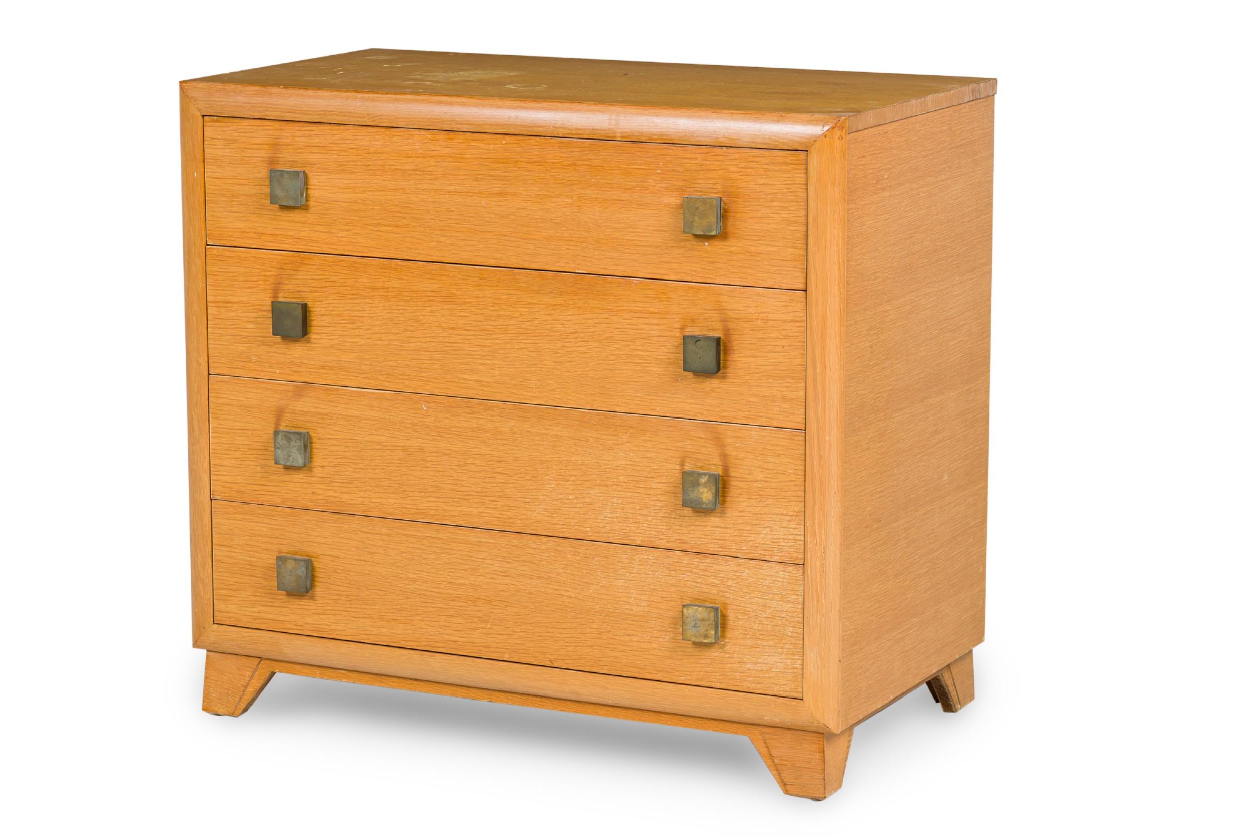 Mid-Century Modern Pair of T.H. Robsjohn-Gibbings Mid-Century American Modern Bleached Walnut For Sale