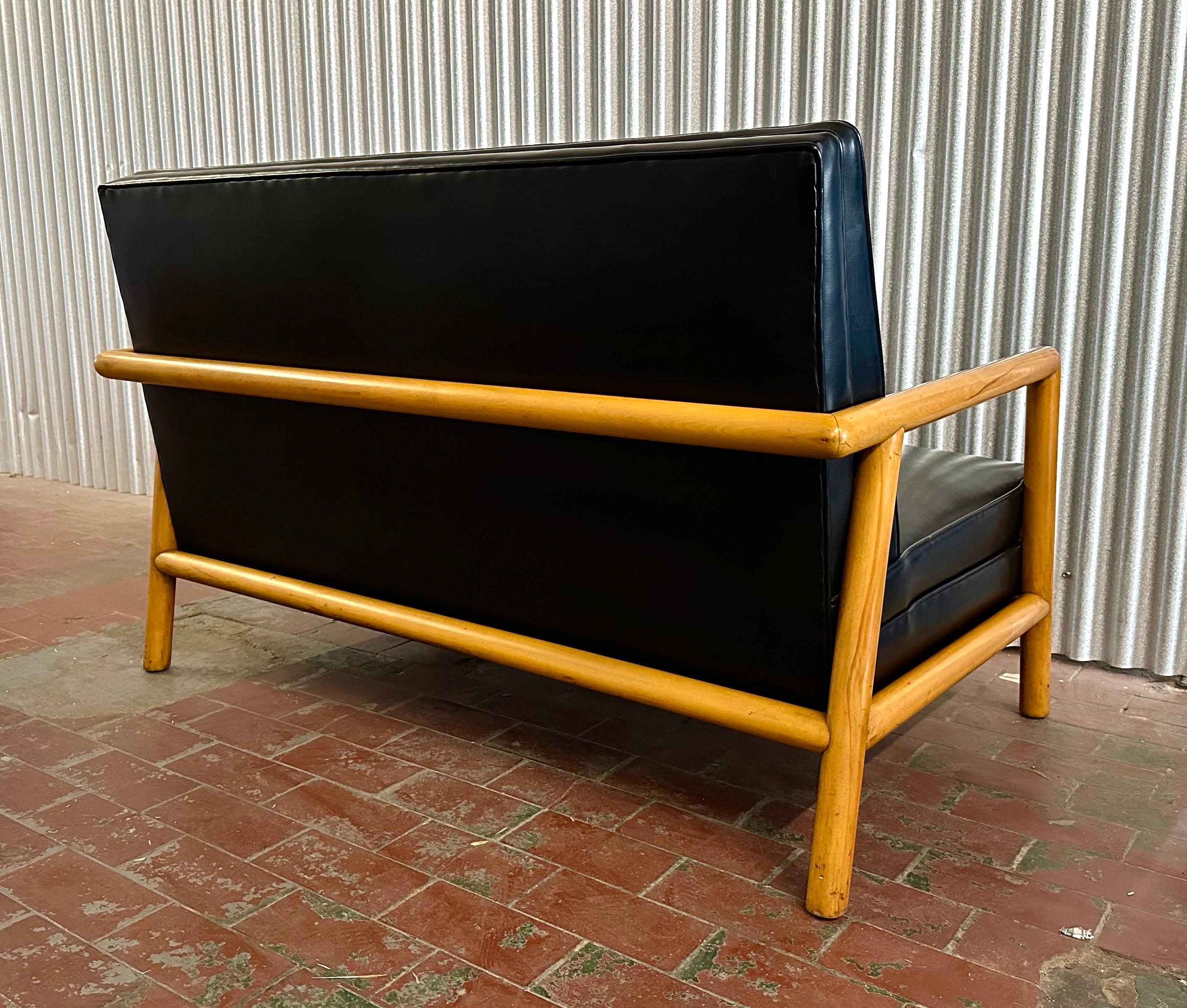 Mid-20th Century Pair of TH Robsjohn-Gibbings Settees, Model 1679 For Sale