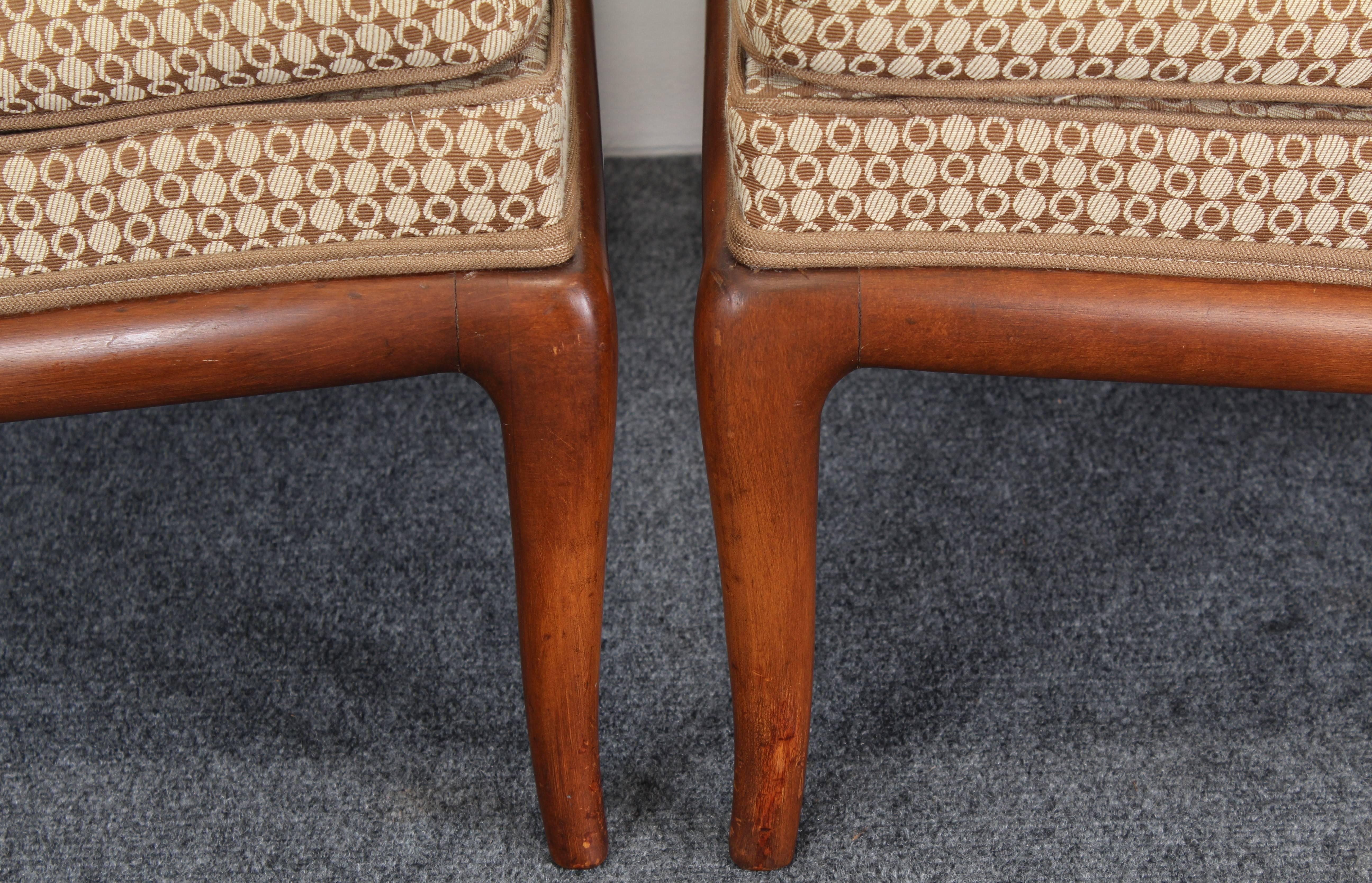 Pair of T.H. Robsjohn-Gibbings Slipper Chairs, 1950s 2