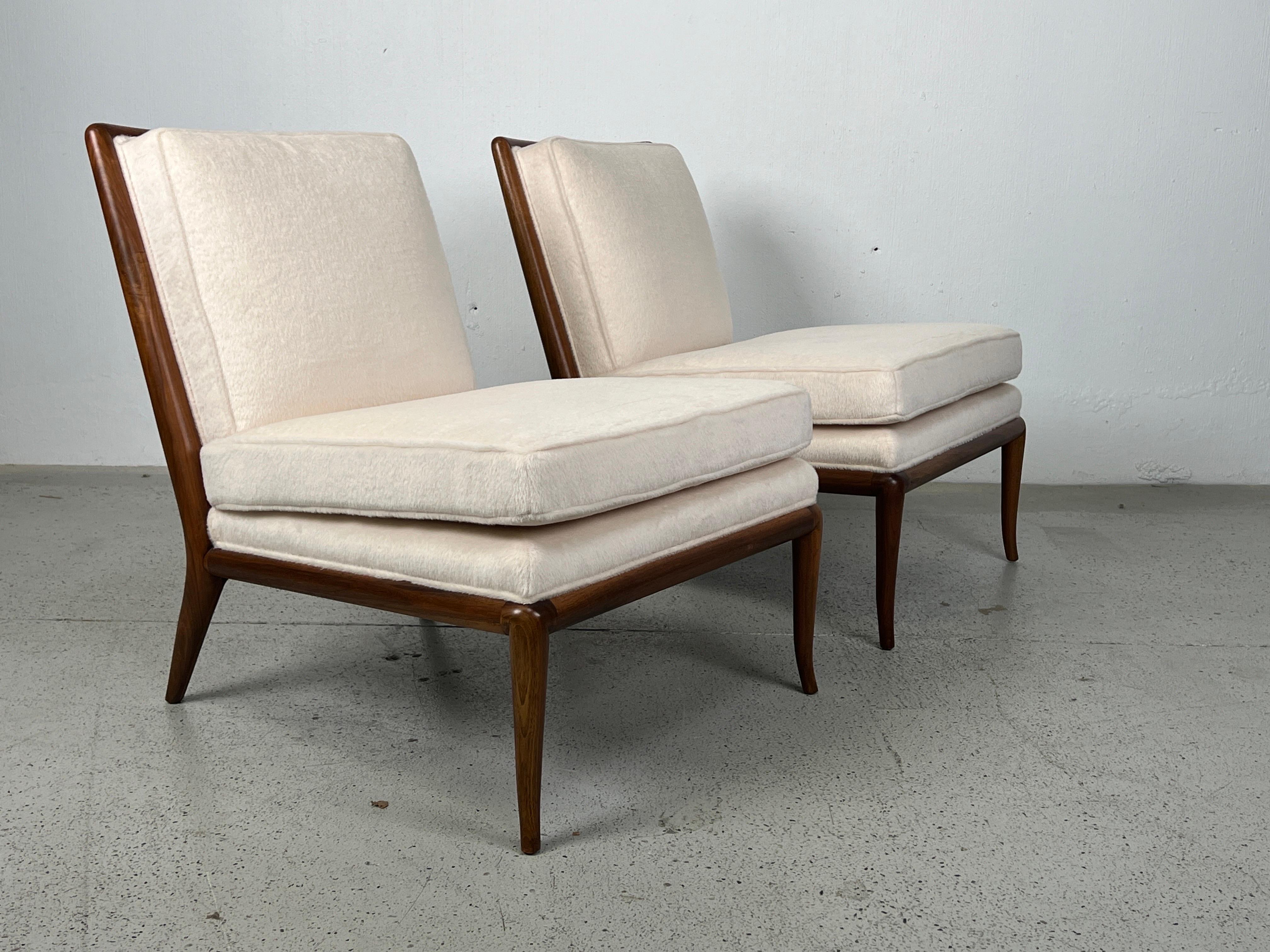 Pair of T.H. Robsjohn-Gibbings Slipper Chairs For Sale 10