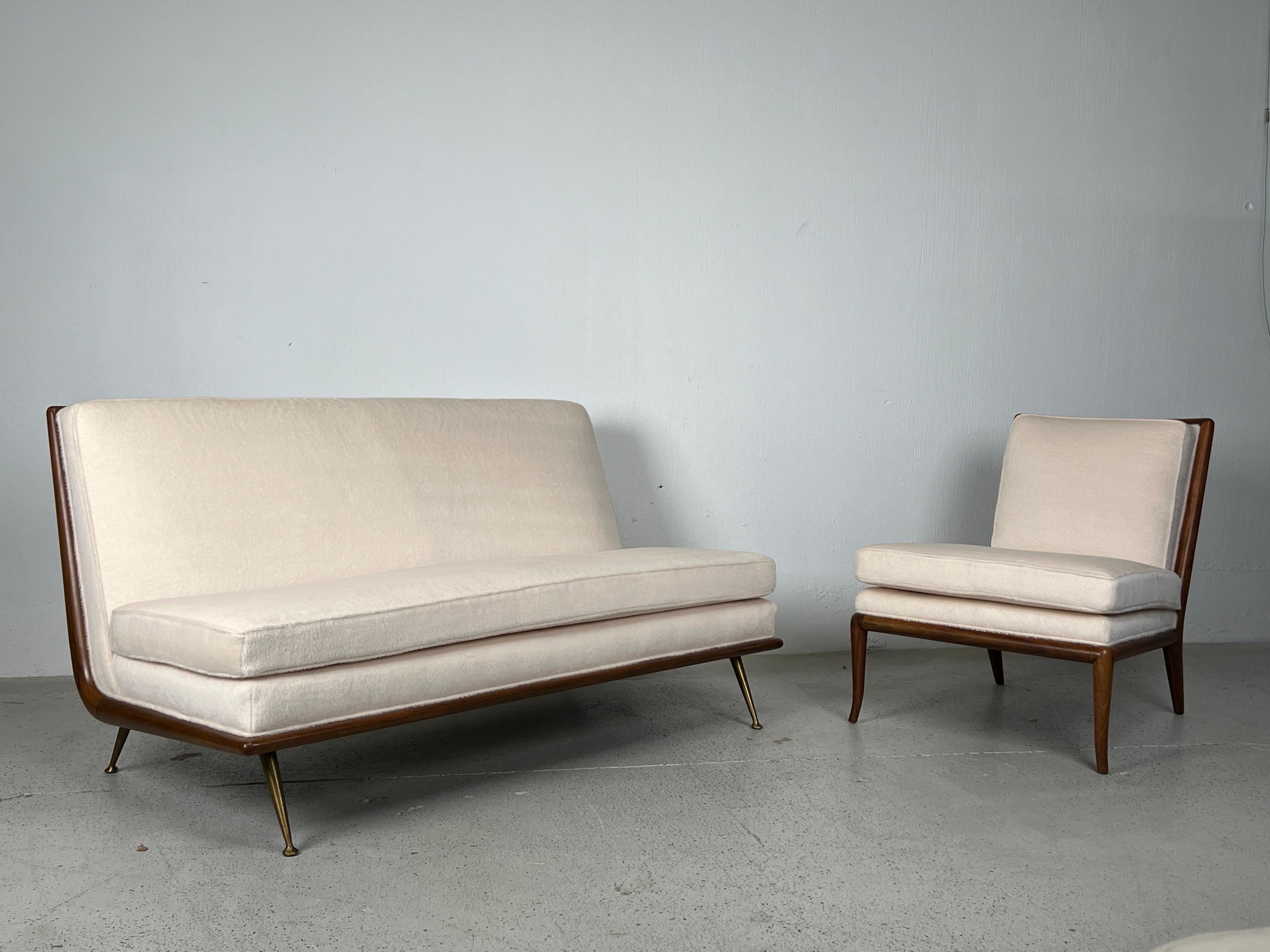 Pair of T.H. Robsjohn-Gibbings Slipper Chairs For Sale 13