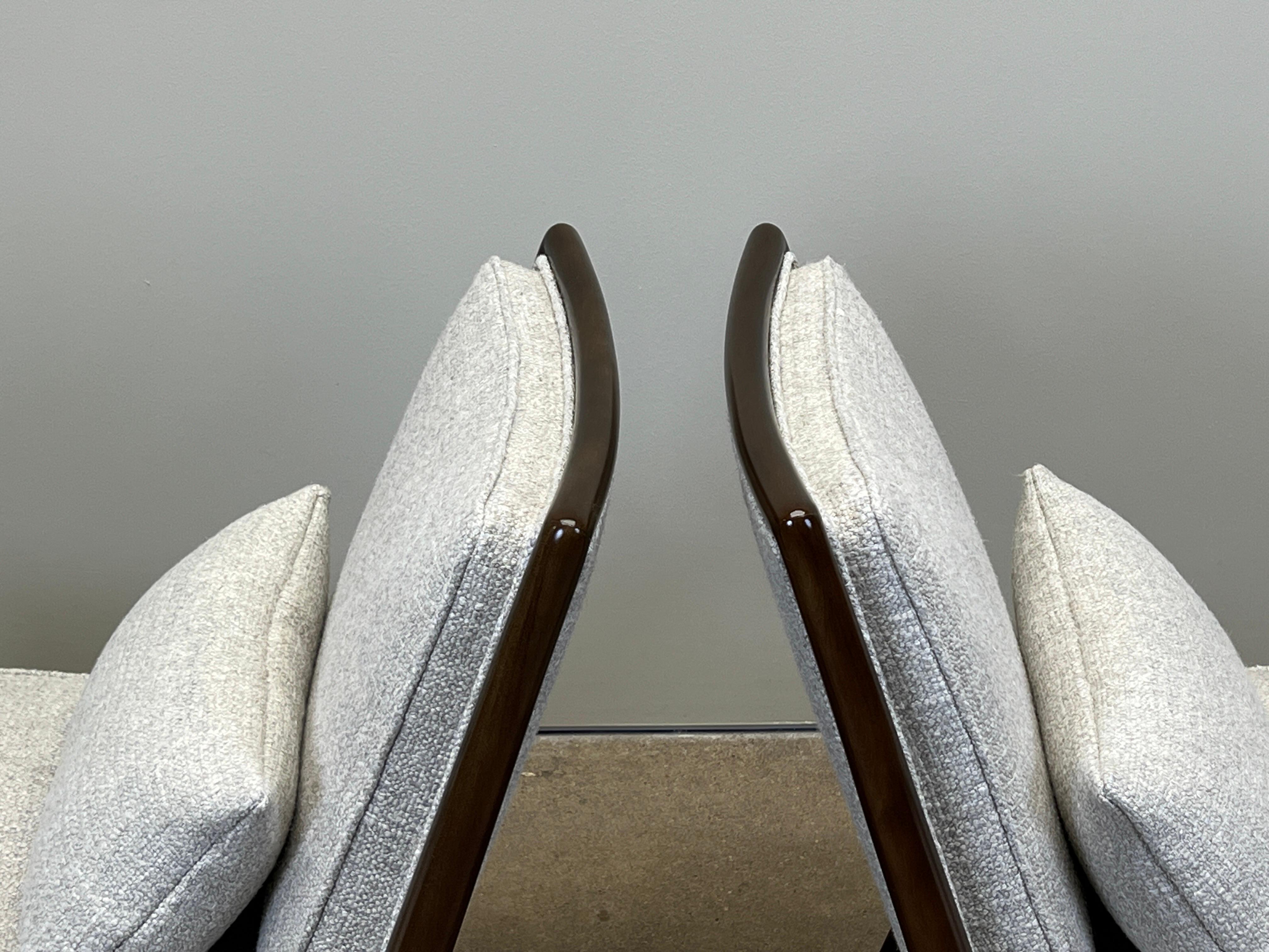 Pair of T.H. Robsjohn-Gibbings Slipper Chairs 1