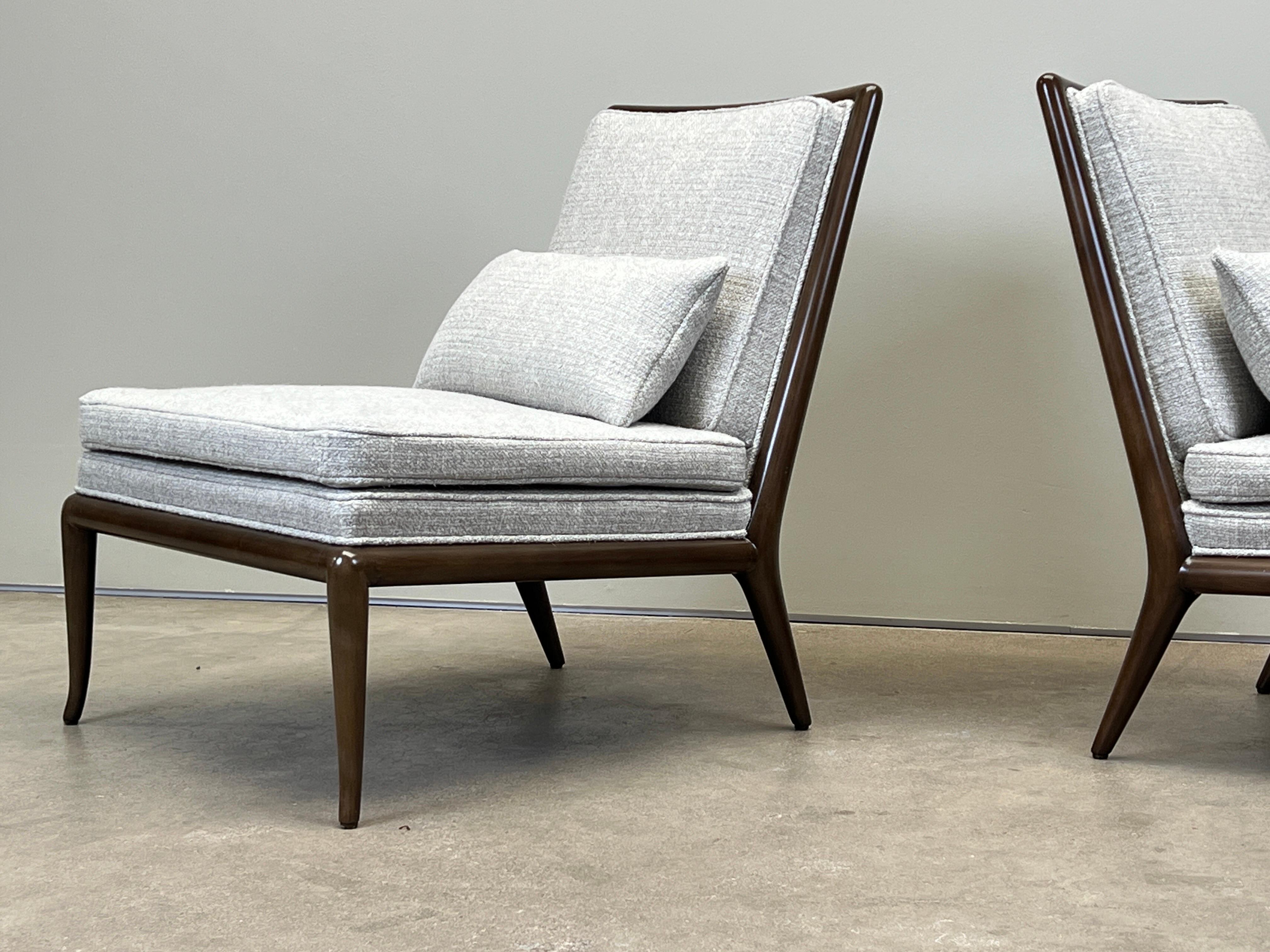 Pair of T.H. Robsjohn-Gibbings Slipper Chairs 2