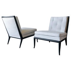 Pair of T.H. Robsjohn-Gibbings Slipper Chairs, Model WMB, 1955