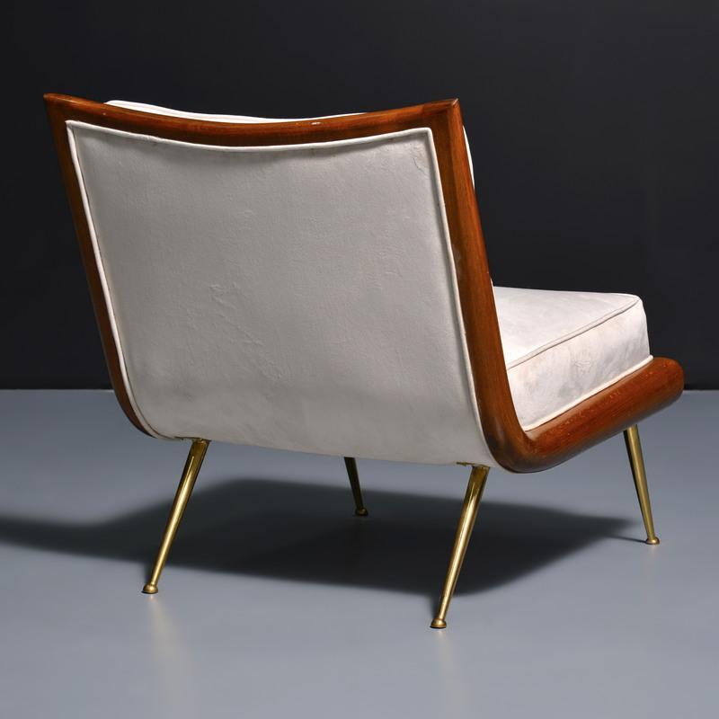 20th Century Pair of T.H. Robsjohn-Gibbings Slipper Lounge Chairs For Sale