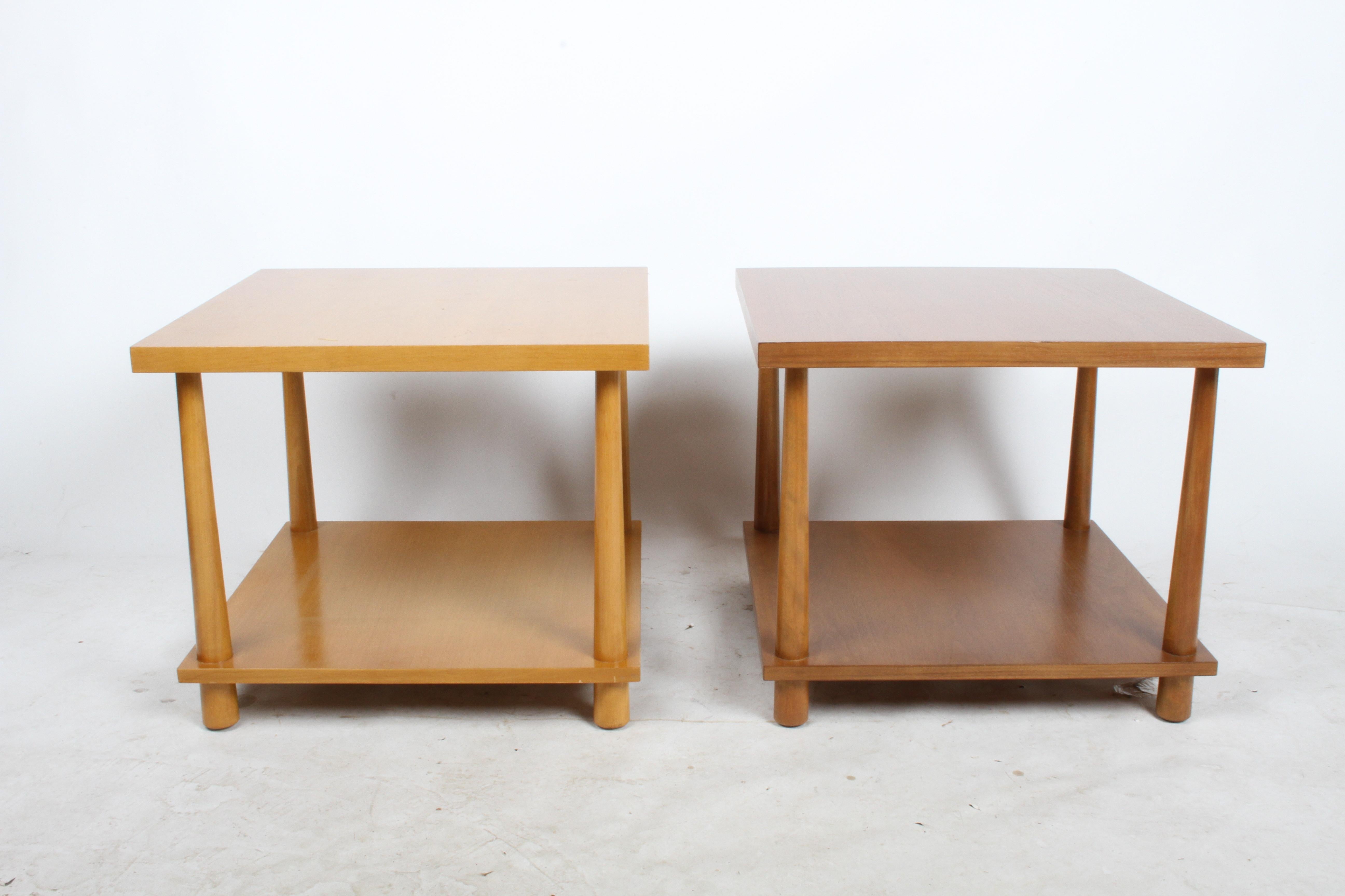 Mid-Century Modern Pair of T.H. Robsjohns-Gibbings for Widdicomb Reverse Taper End Tables