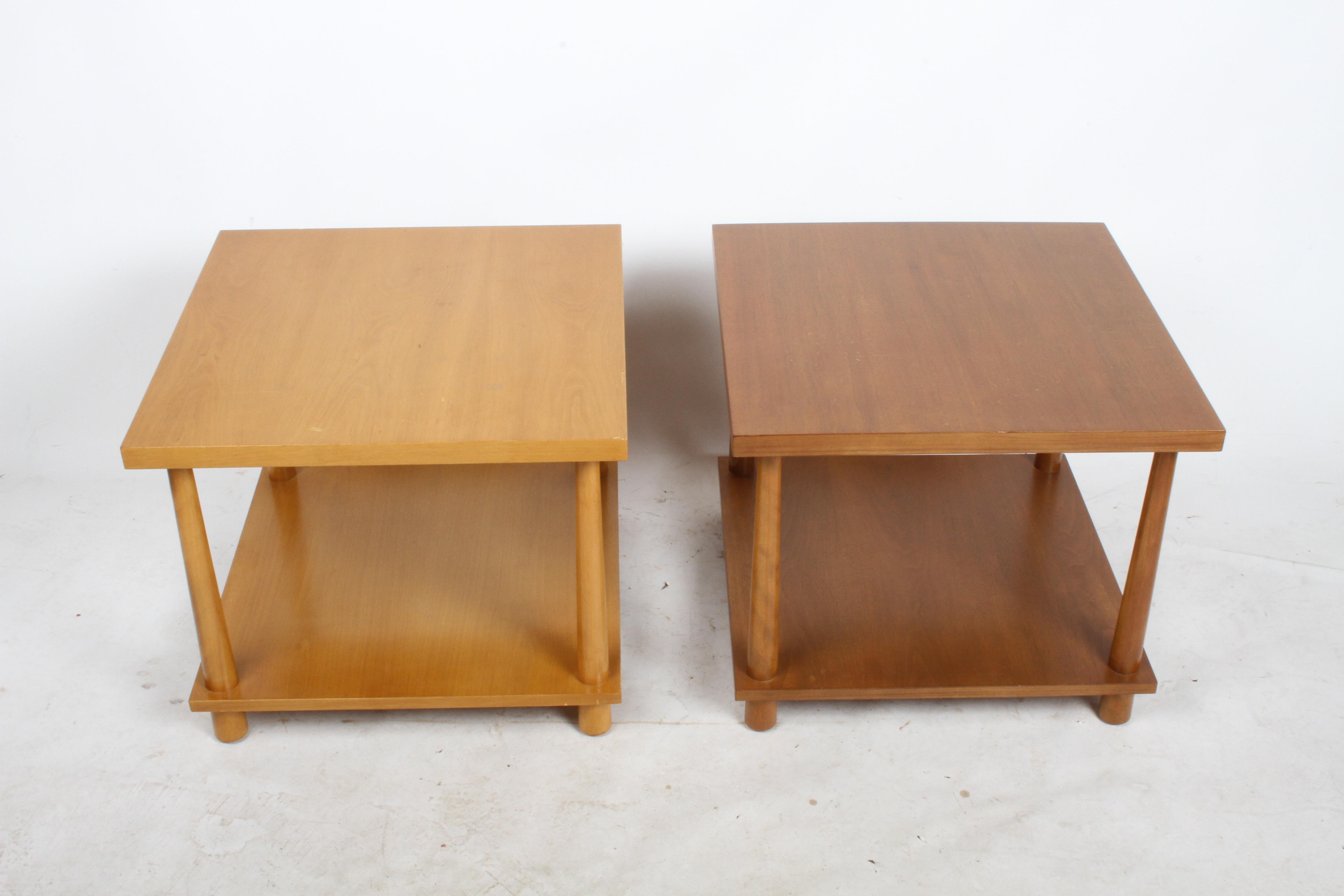American Pair of T.H. Robsjohns-Gibbings for Widdicomb Reverse Taper End Tables