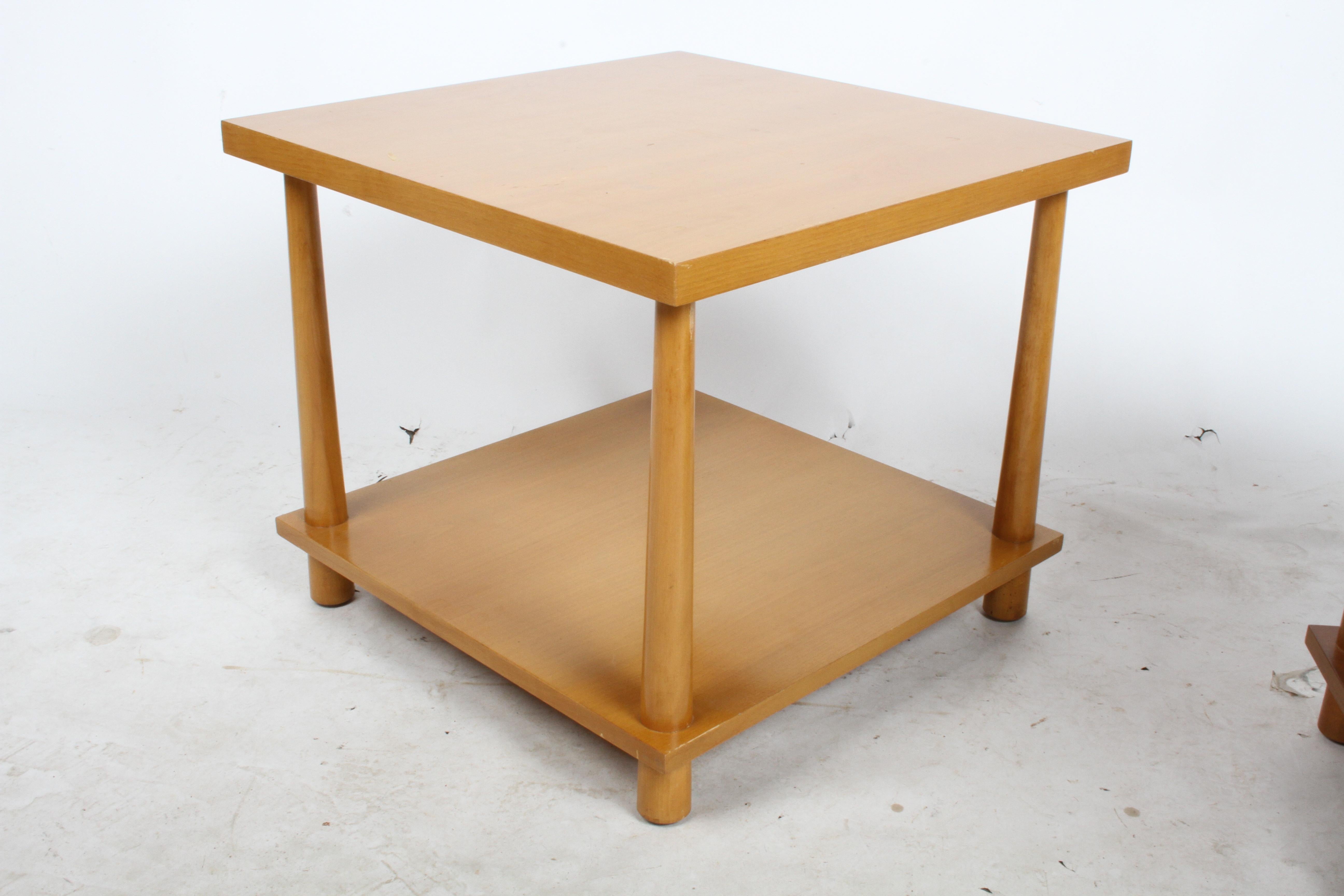 Mid-20th Century Pair of T.H. Robsjohns-Gibbings for Widdicomb Reverse Taper End Tables