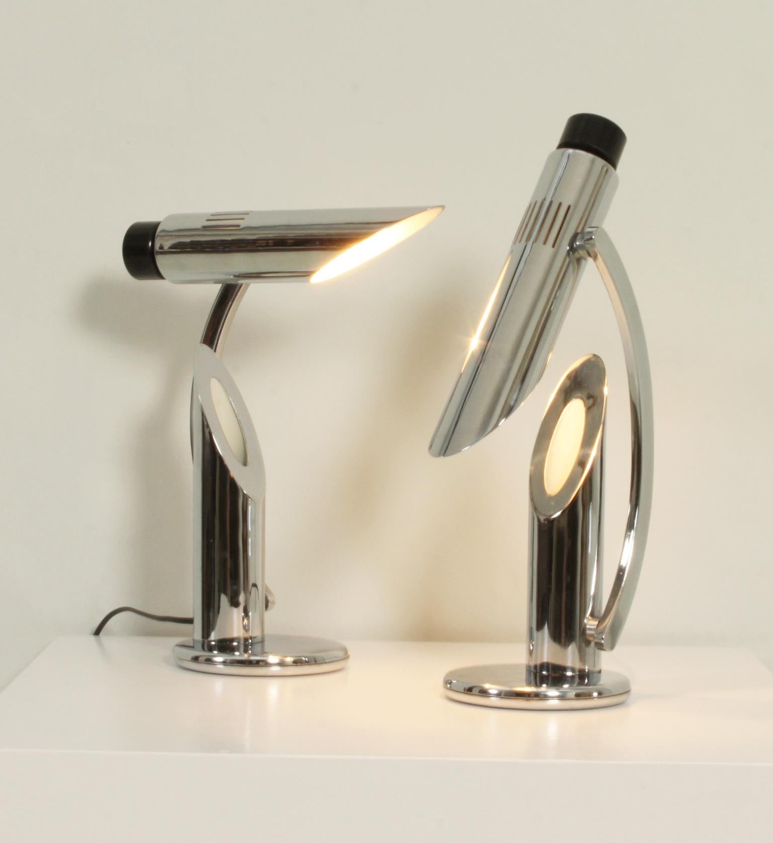 Pair of Tharsis Table Lamps by Luis Pérez de la Oliva for Fase, Spain, 1973 For Sale 8