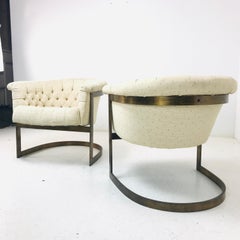 Pair of Thayer Coggin Bronze Chairs