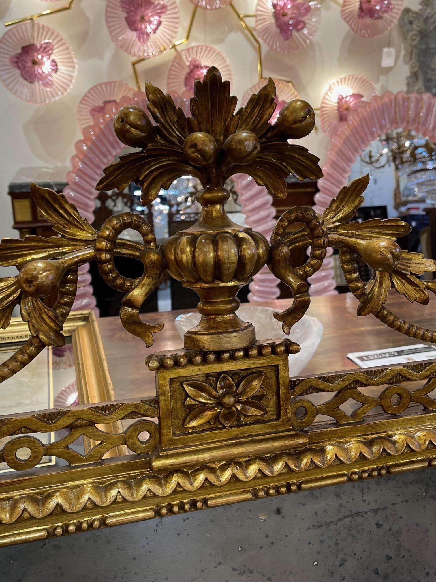 Pair of the 19th Century Giltwood Mirrors In Good Condition In Dallas, TX