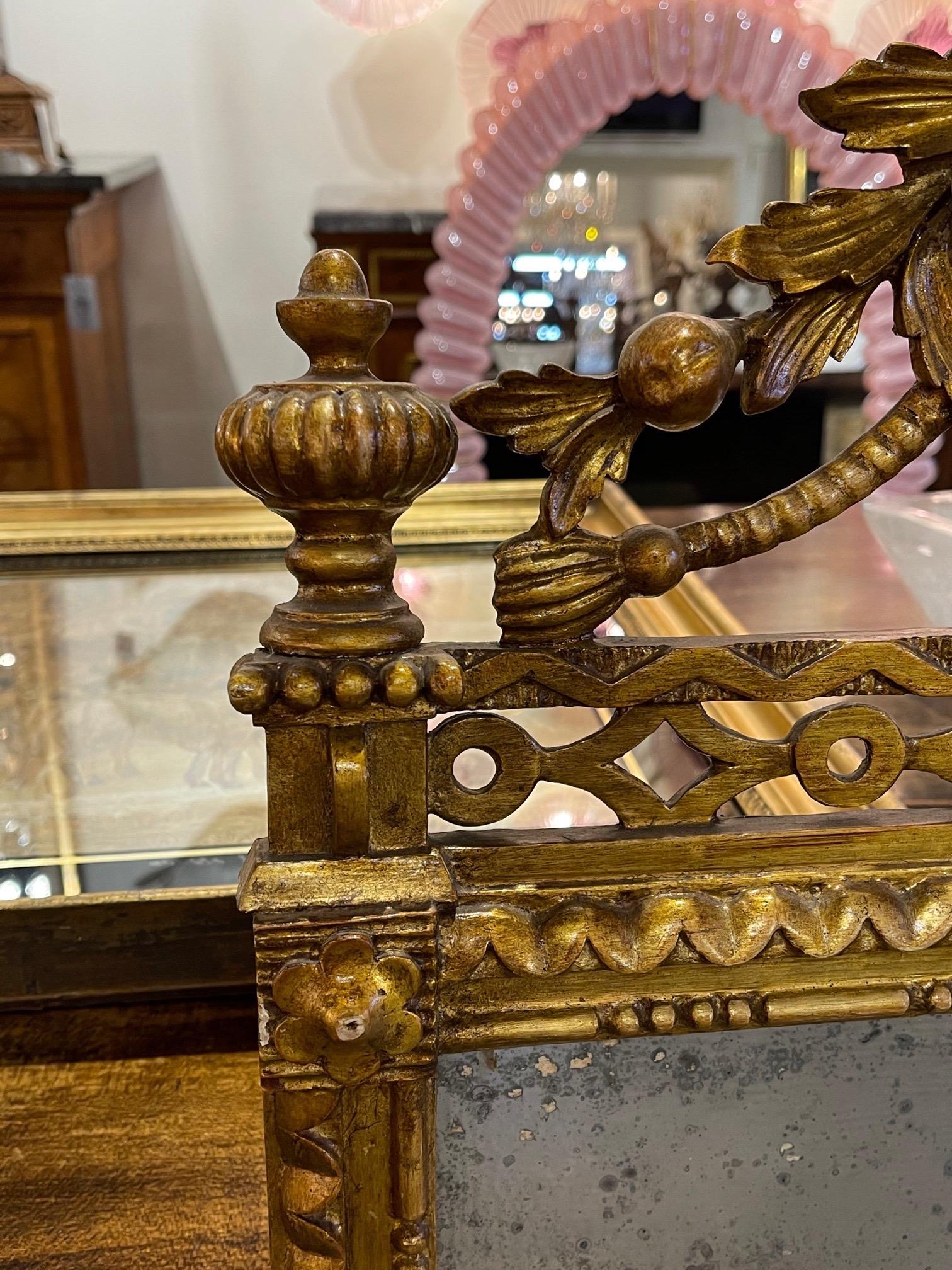 Pair of the 19th Century Giltwood Mirrors 1