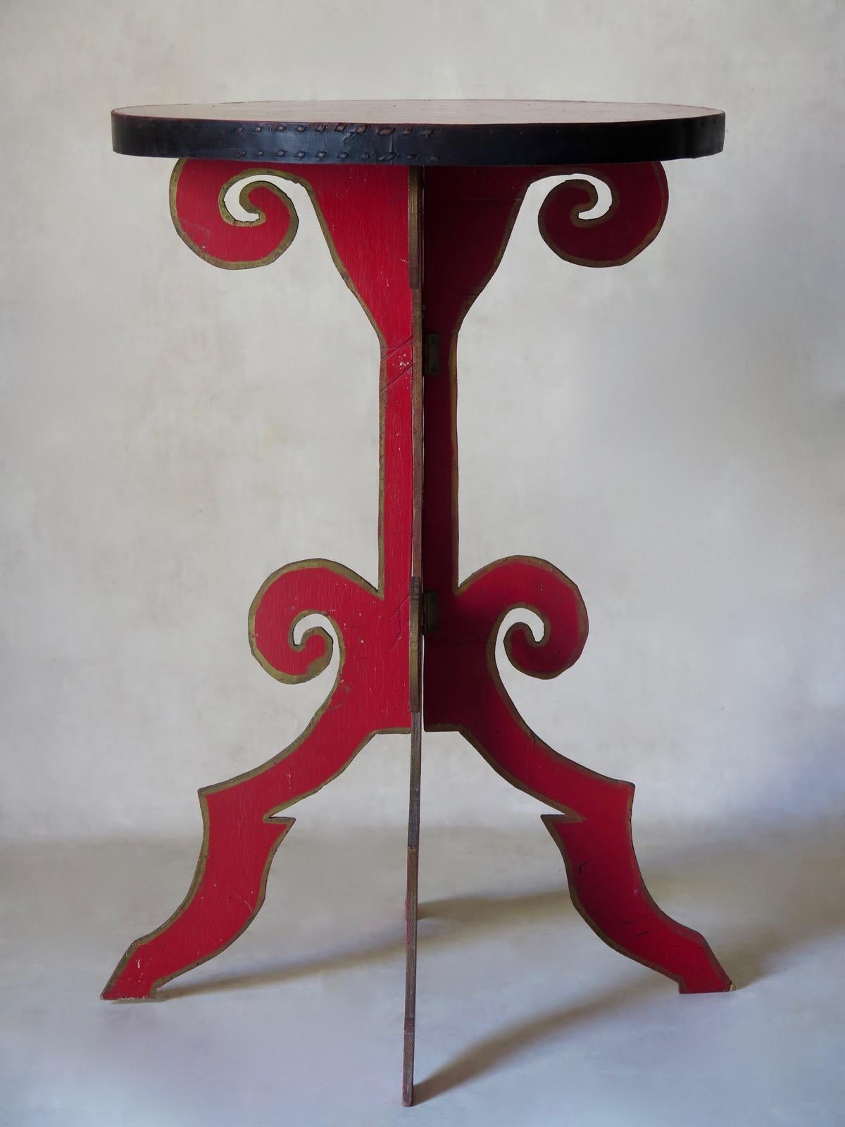 French Pair of Theatre Prop Gueridons, France, circa 1950s For Sale