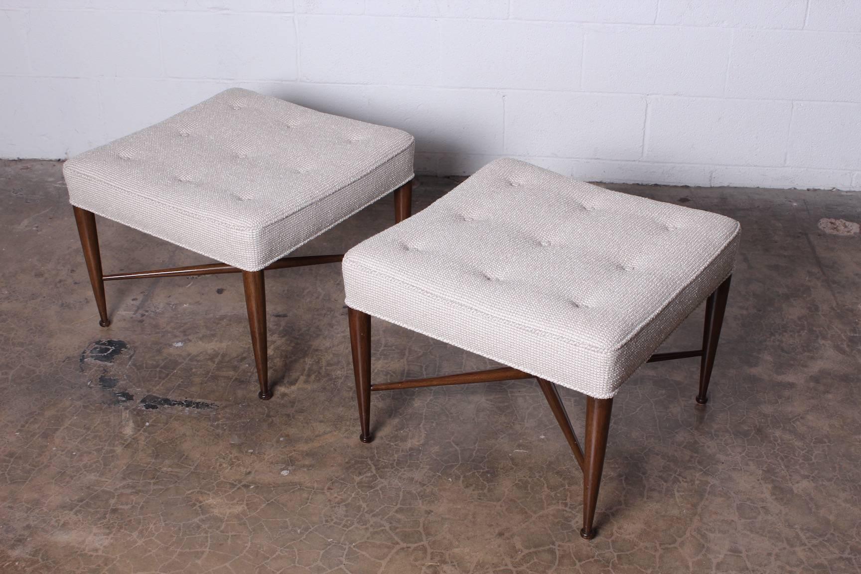 Pair of Thebes Stools by Edward Wormley for Dunbar 9