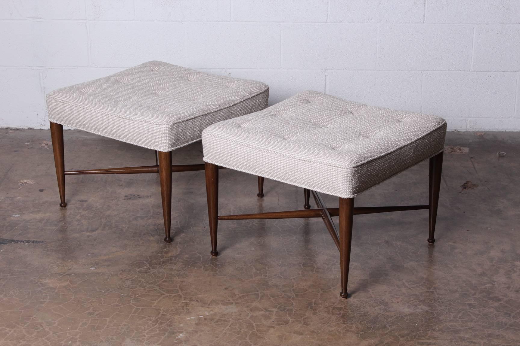 Pair of Thebes Stools by Edward Wormley for Dunbar 2