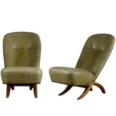 Pair of Theo Ruth 'Congo' Chairs