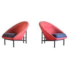 Pair of Theo Ruth 'F815' Lounge Chairs, Artifort, Netherlands, 1960s