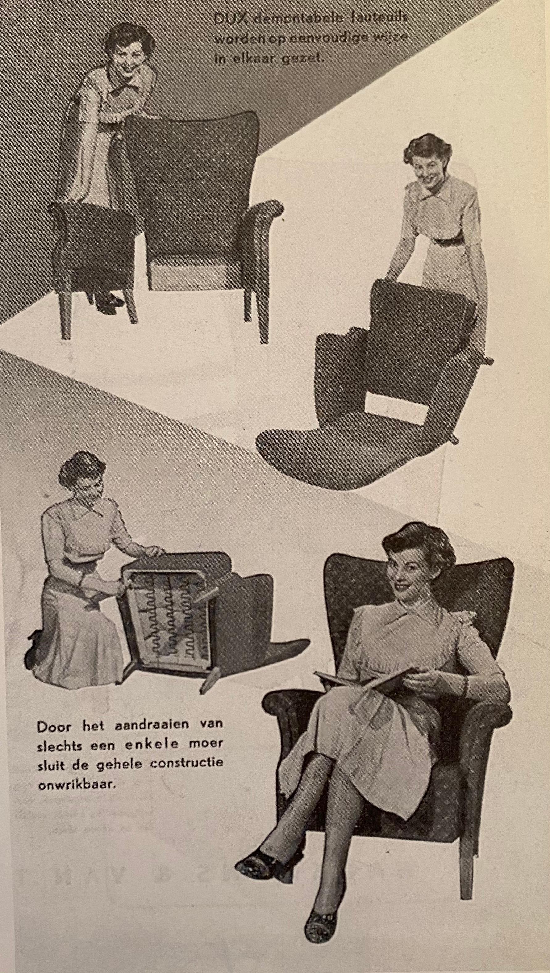 Dutch Pair of DUX Lounge Chairs Fully Restored in Mohair Velvet, Artifort, 1955 For Sale