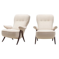 Pair of Theo Ruth "Model 105" Hairpin Armchairs for Artifort, Netherlands 1950s