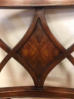 Pair of Theodore Alexander Armchairs Cane Seat